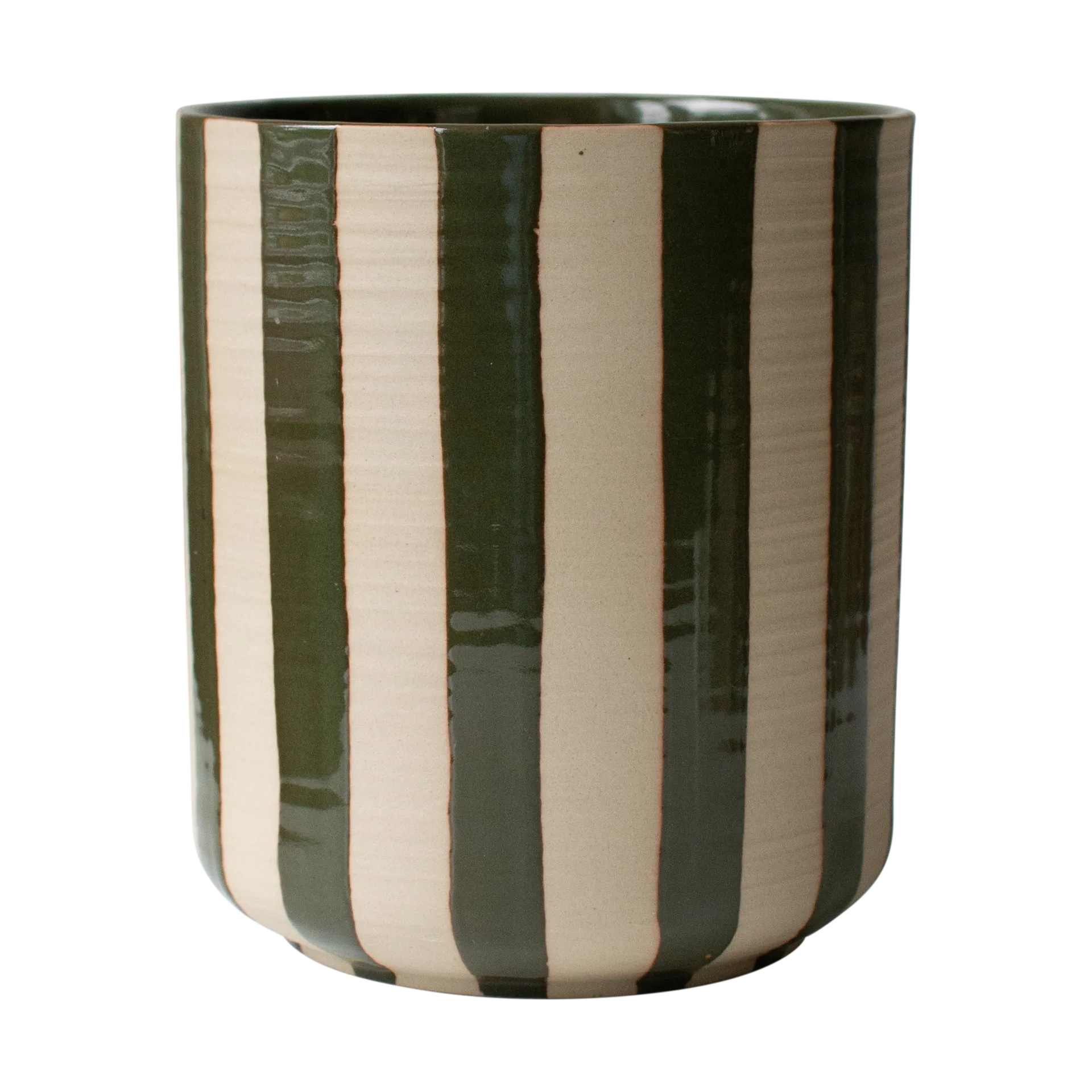 DBKD Cache-pot Line Ø14x16 cm Stripe Green