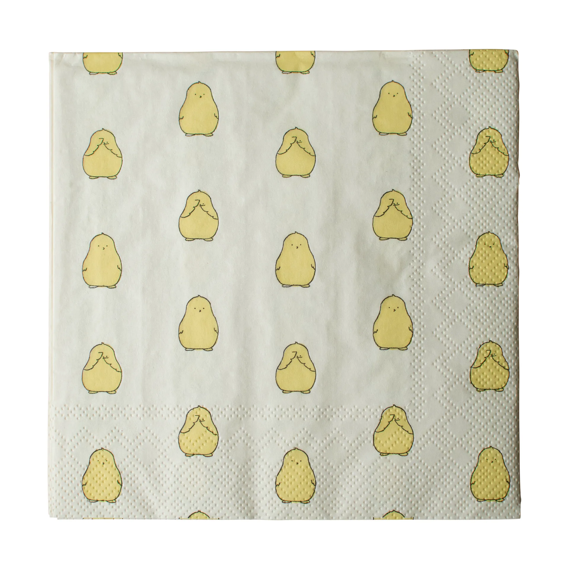 DBKD Chubby chicken papirserviet 20-pak Yellow, 33x33 cm
