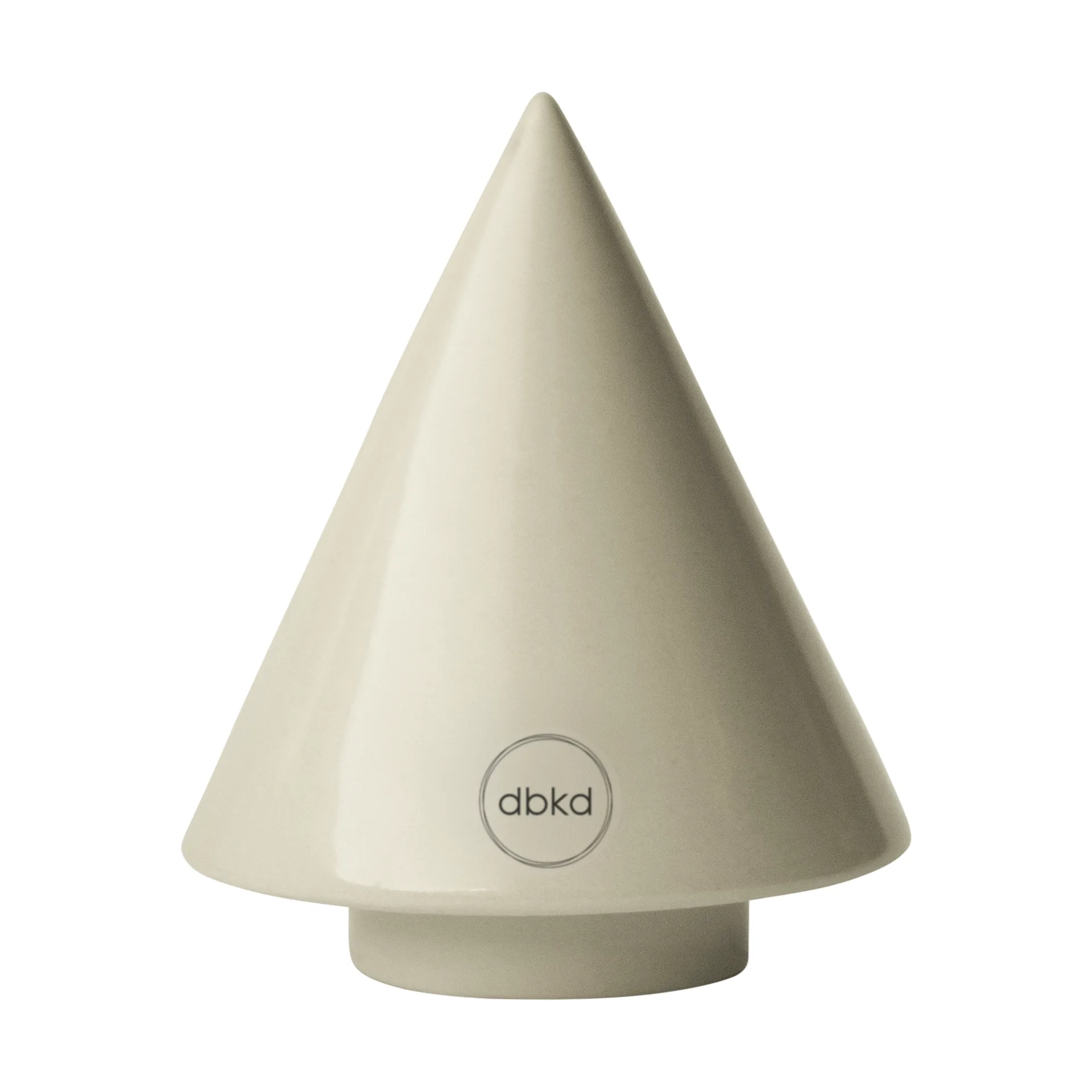 DBKD Décoration arbre Peak Shiny creme, Ø9 cm
