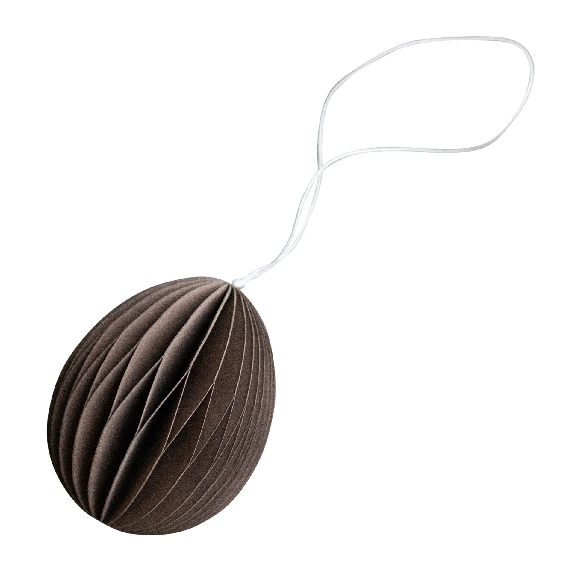 DBKD Décoration de Pâques en papier Ovoid 7 cm Brown
