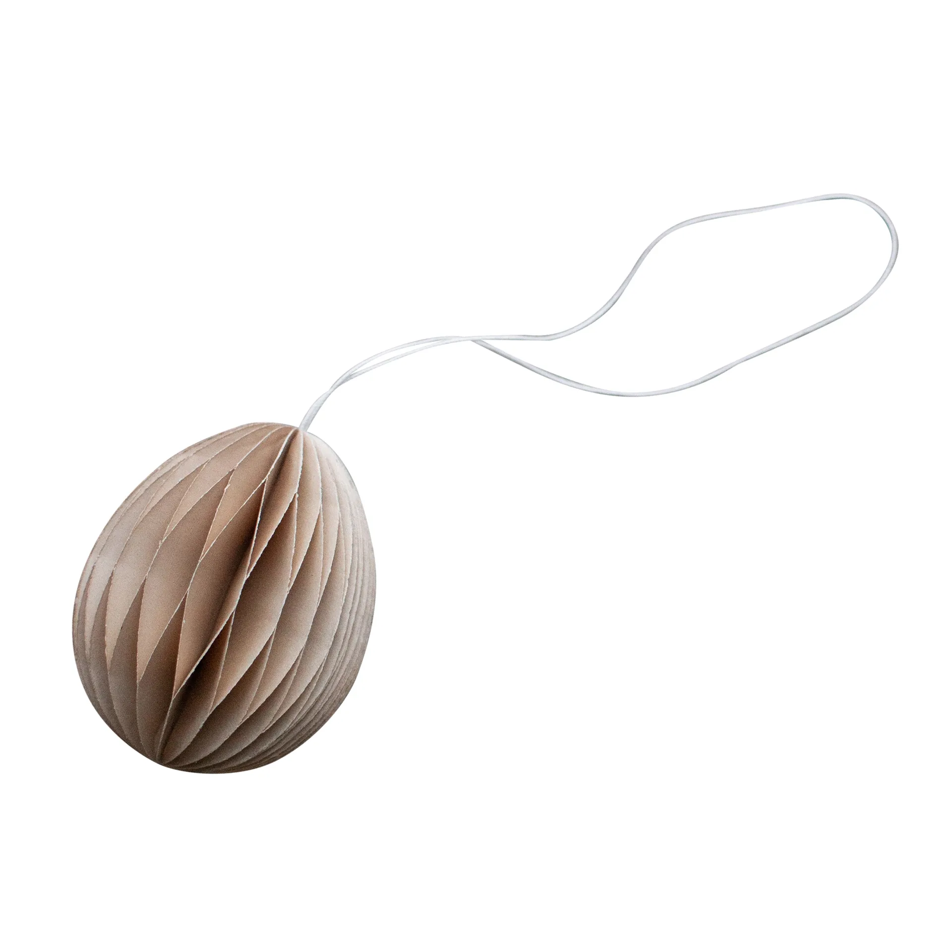 DBKD Décoration de Pâques en papier Ovoid 7 cm White