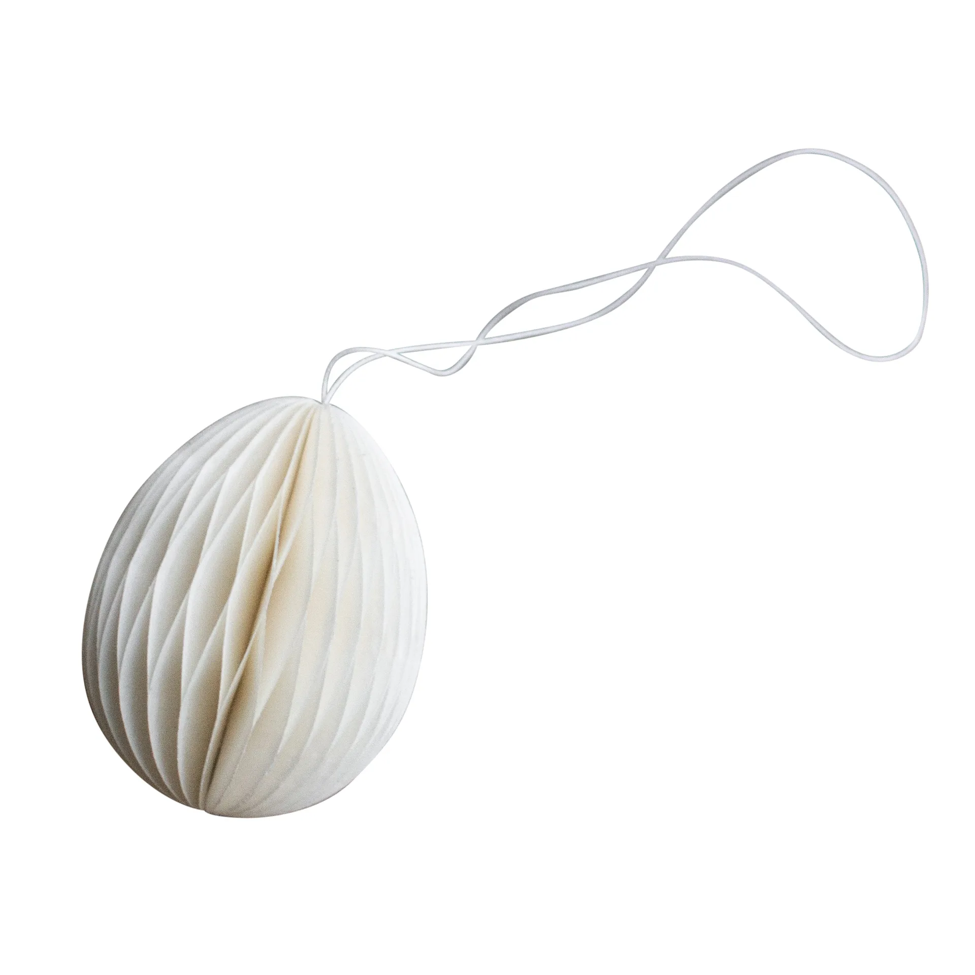 DBKD Décoration de Pâques en papier Ovoid 7 cm White — vue 3