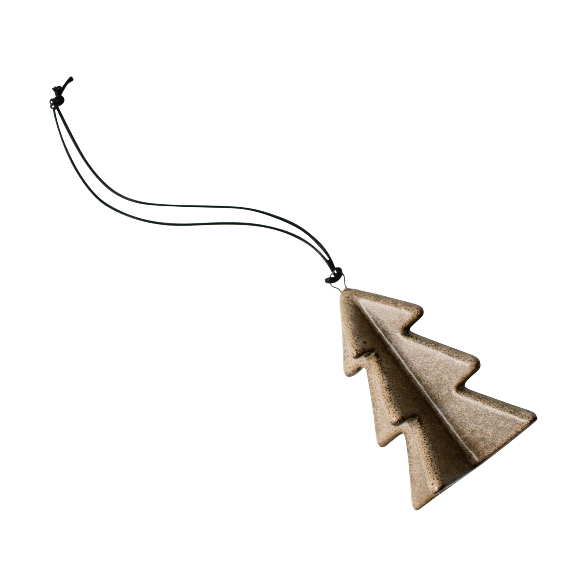 DBKD Décoration suspendue Hanging winter tree 7 cm Beige