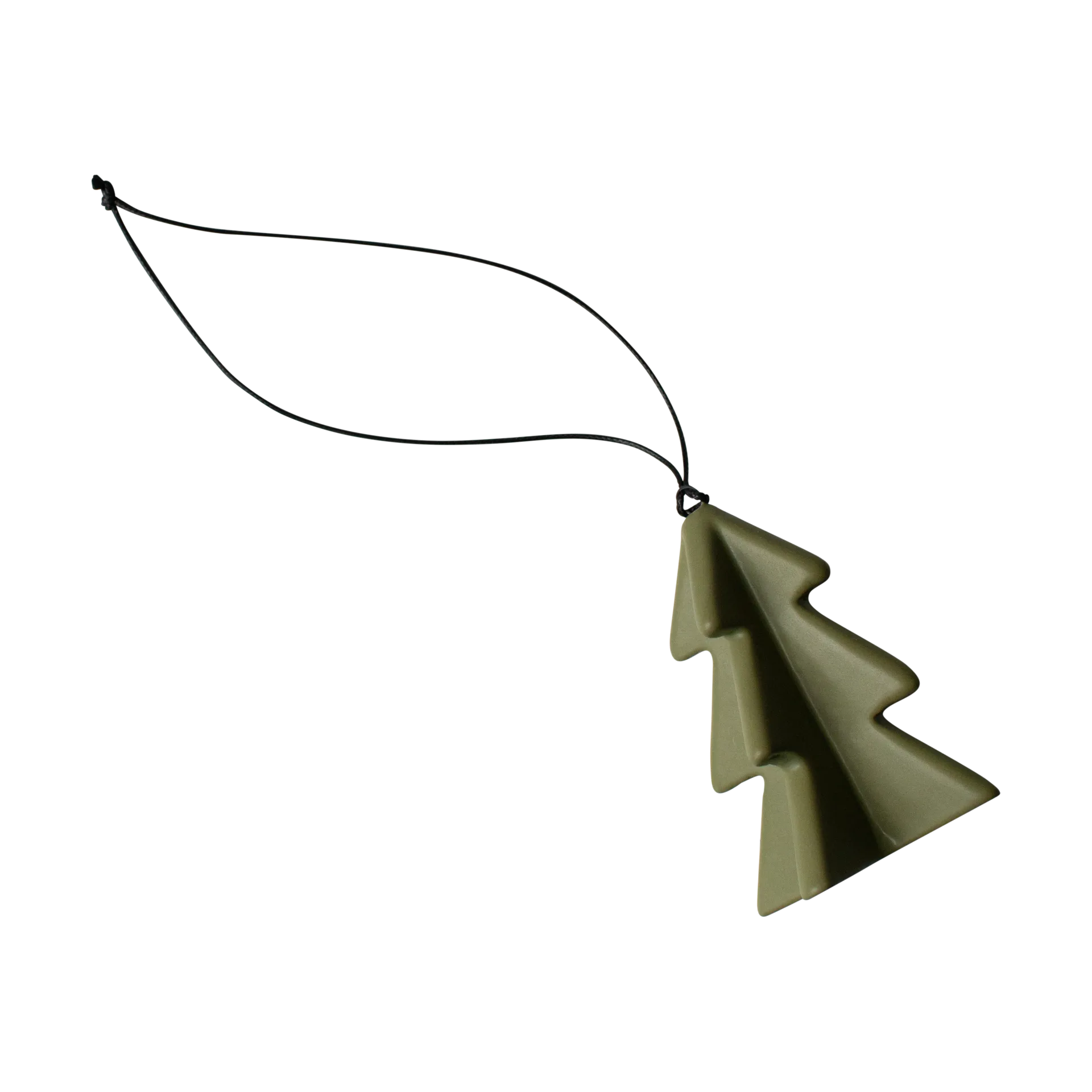 DBKD Décoration suspendue Hanging winter tree 7 cm Green