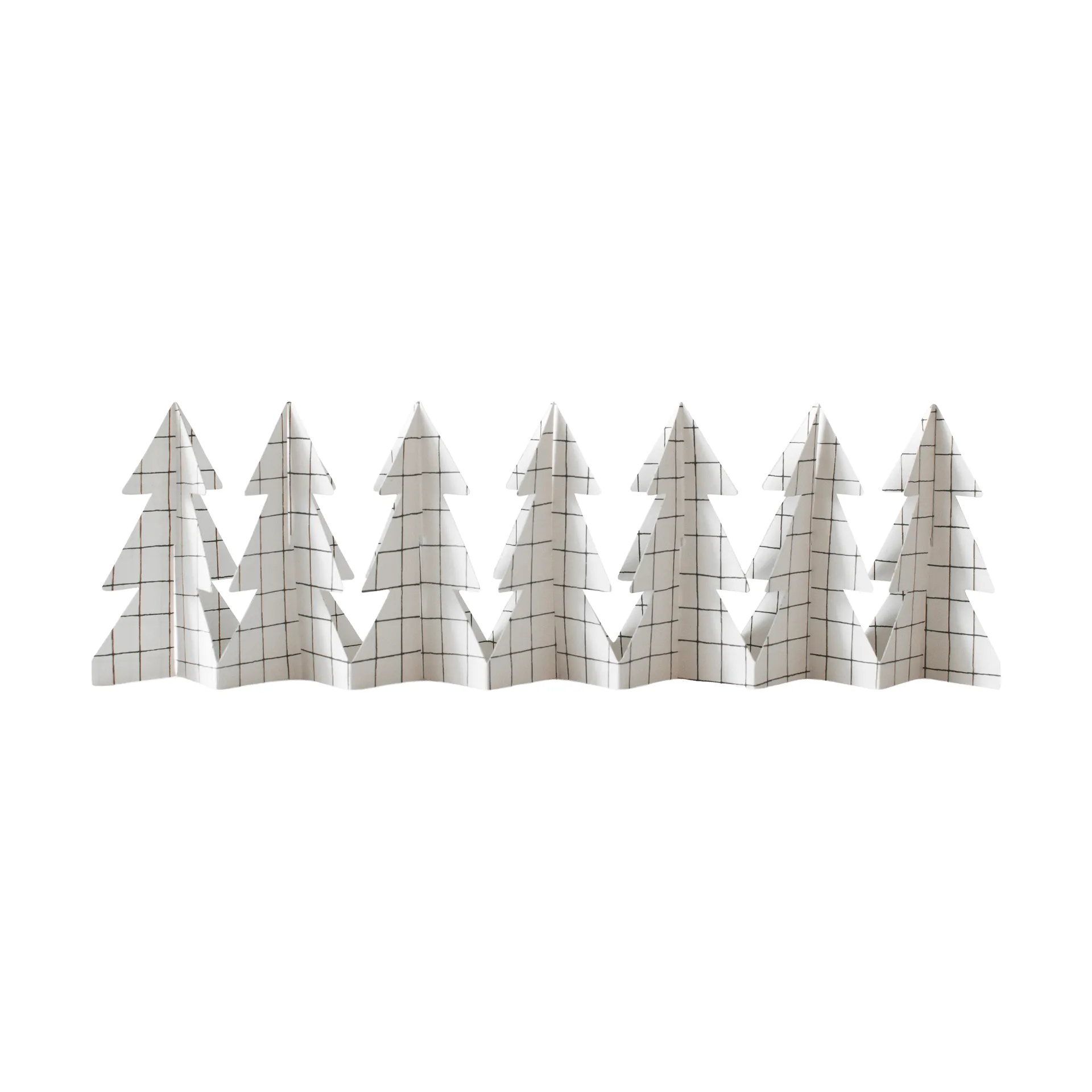 DBKD Décoration Tree in a row Square white, cm