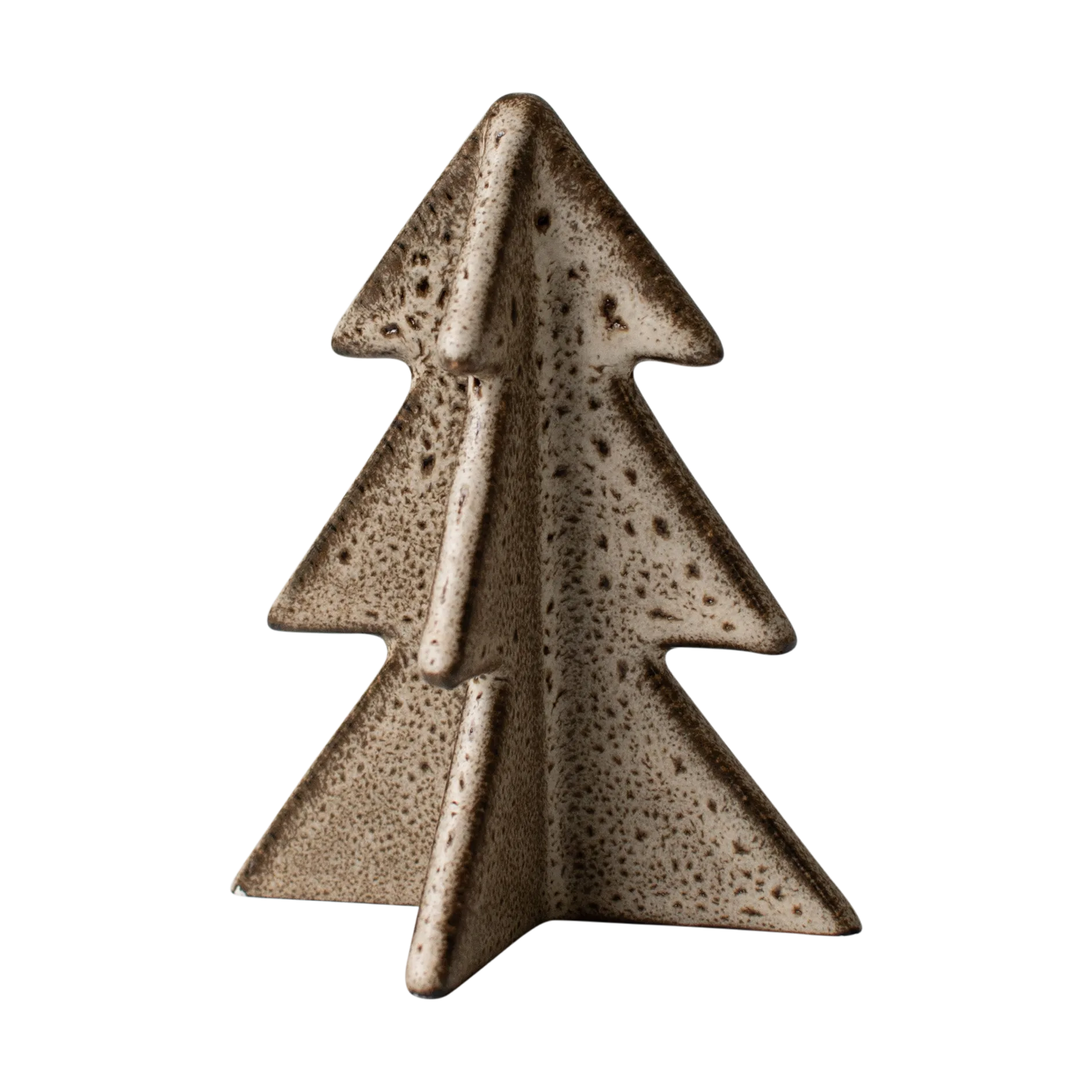DBKD Décoration Winter tree Beige, 9,5 cm