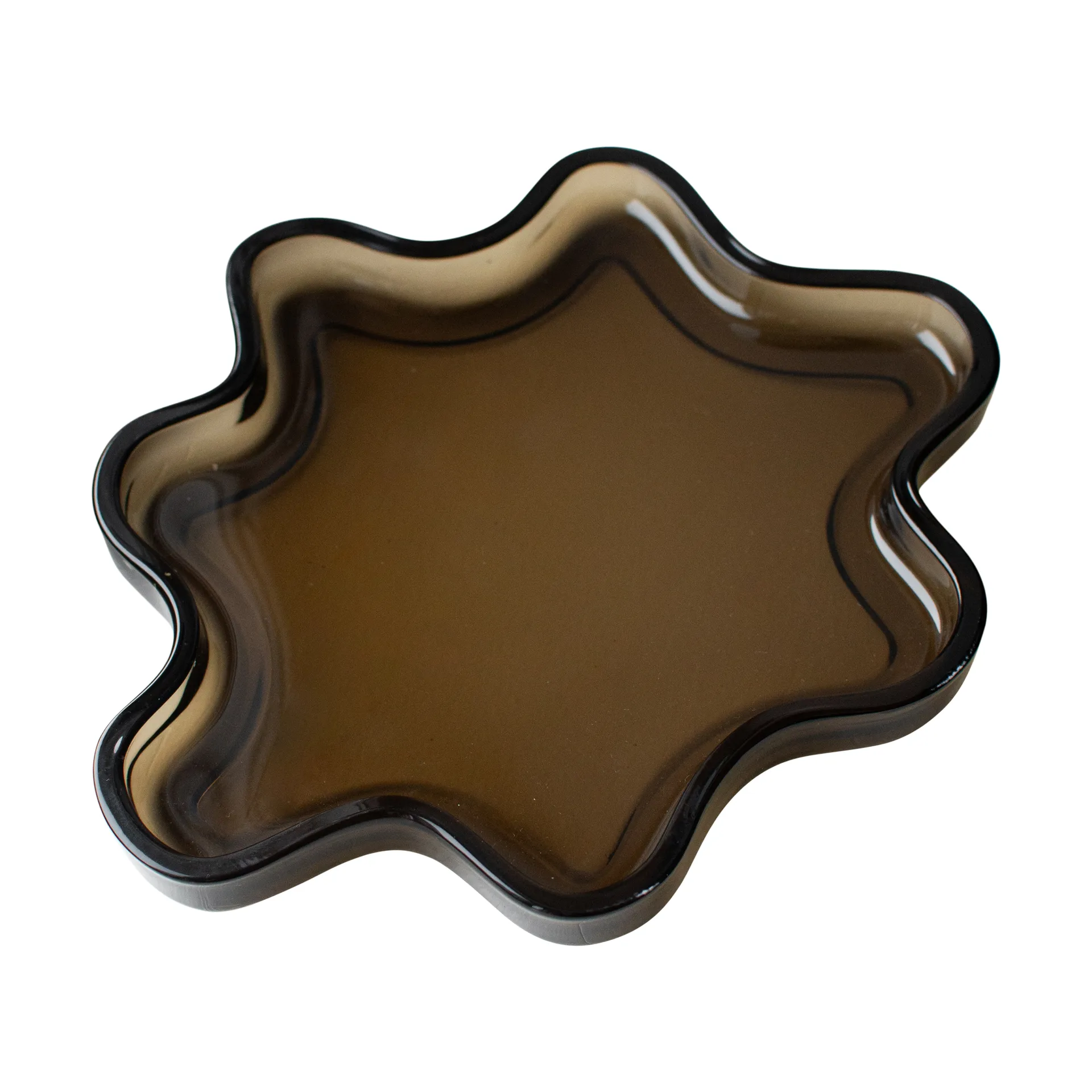 DBKD Filter dekorationsbakke Brown, Ø22x2 cm billede