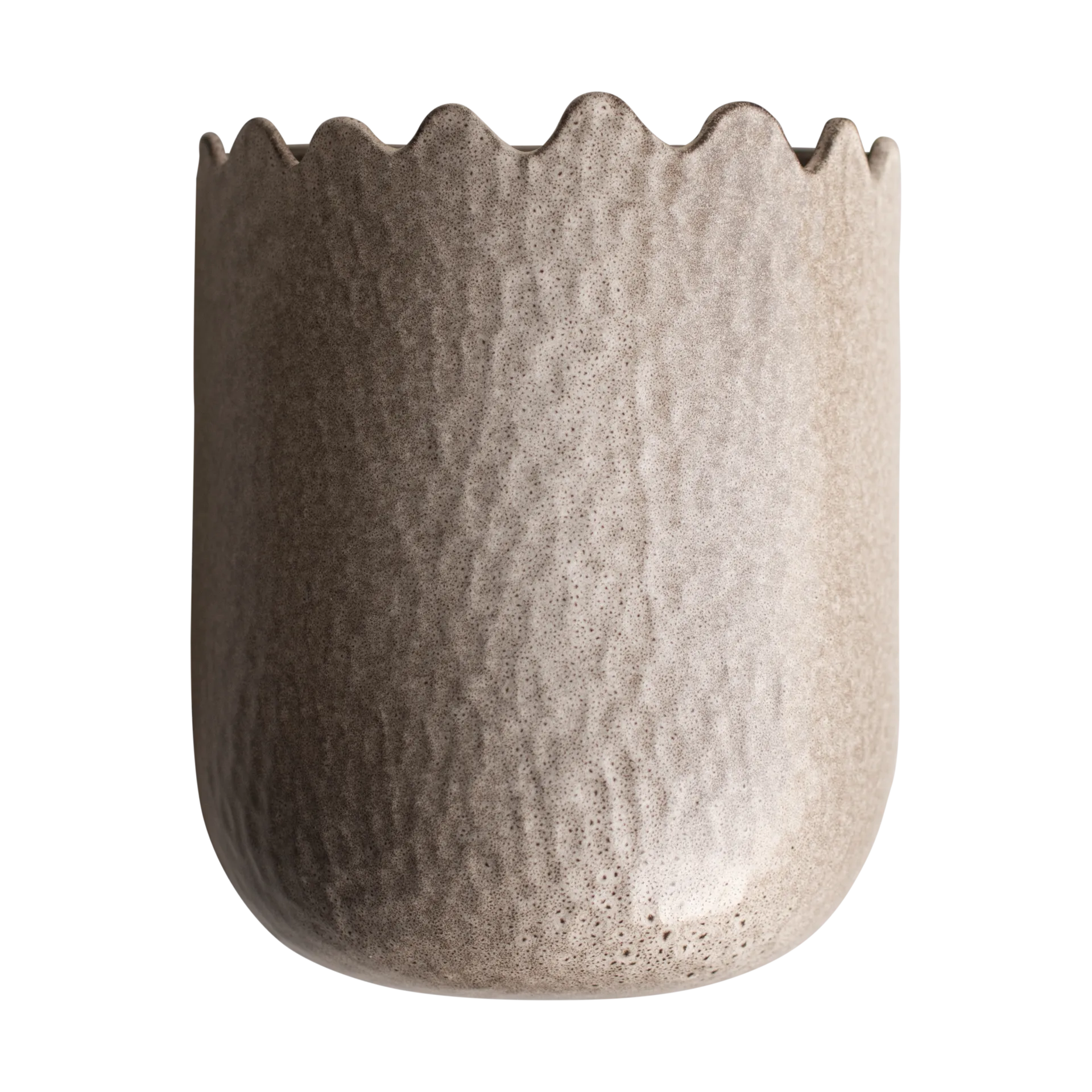 DBKD Flowery vægkrukke 24 cm Beige