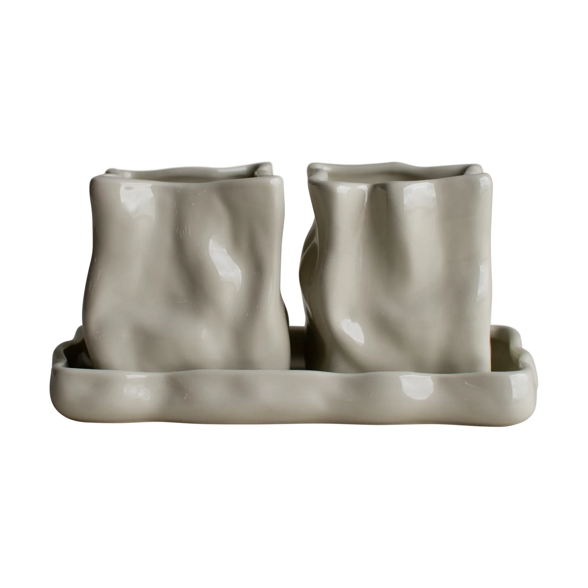 DBKD Herb krukke 3 deler Creme