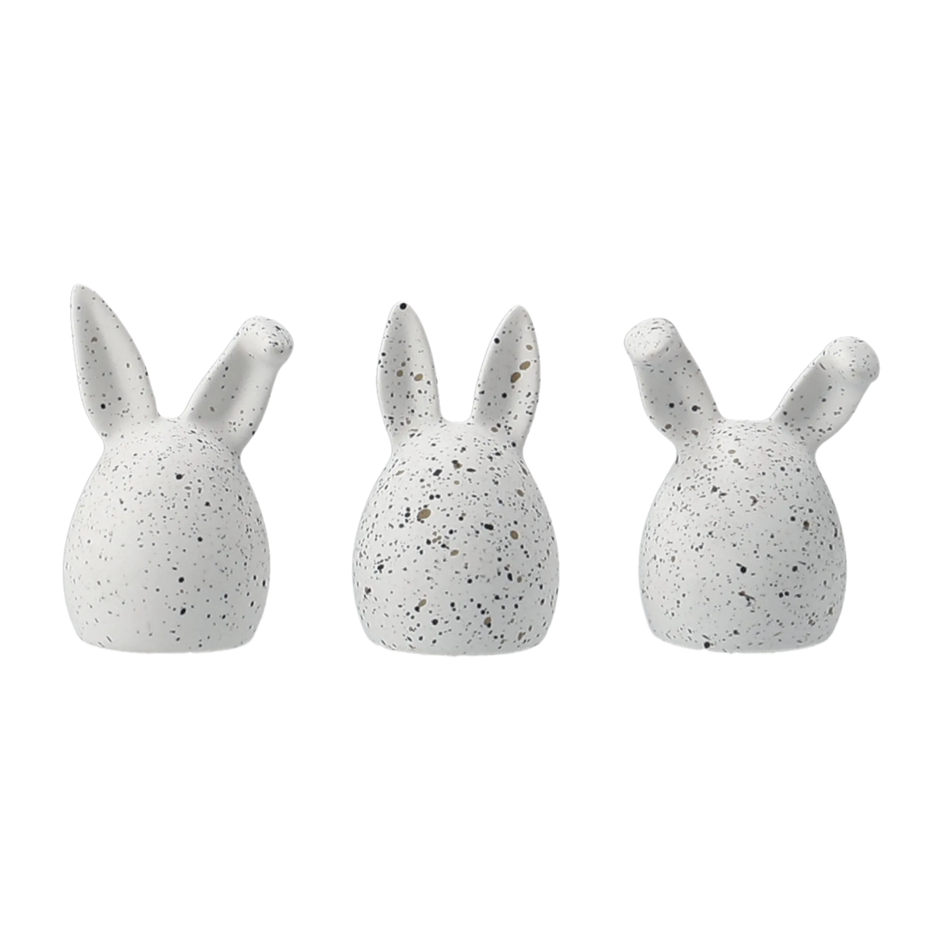 DBKD Lièvres de Pâques Triplets Lot de 3 White dot
