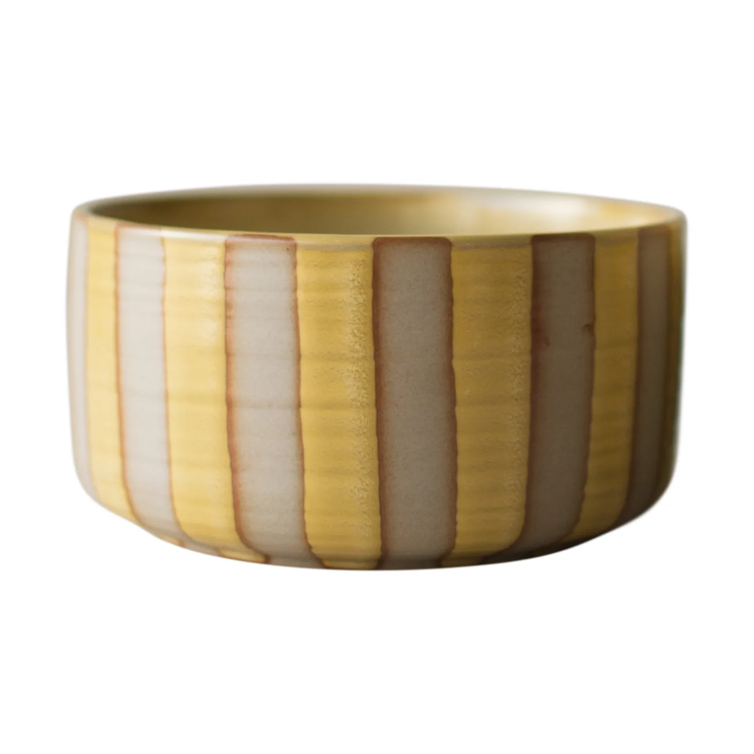 DBKD Line dekorationsskål Ø16 cm Yellow