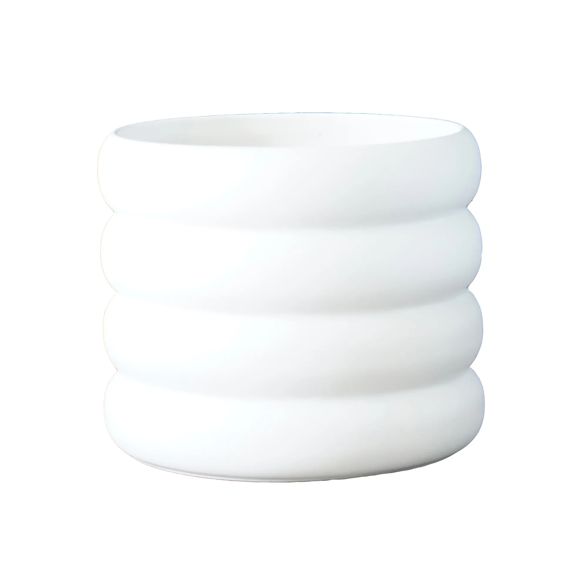 DBKD Mud krukke hvid Mellem, Ø 14 cm