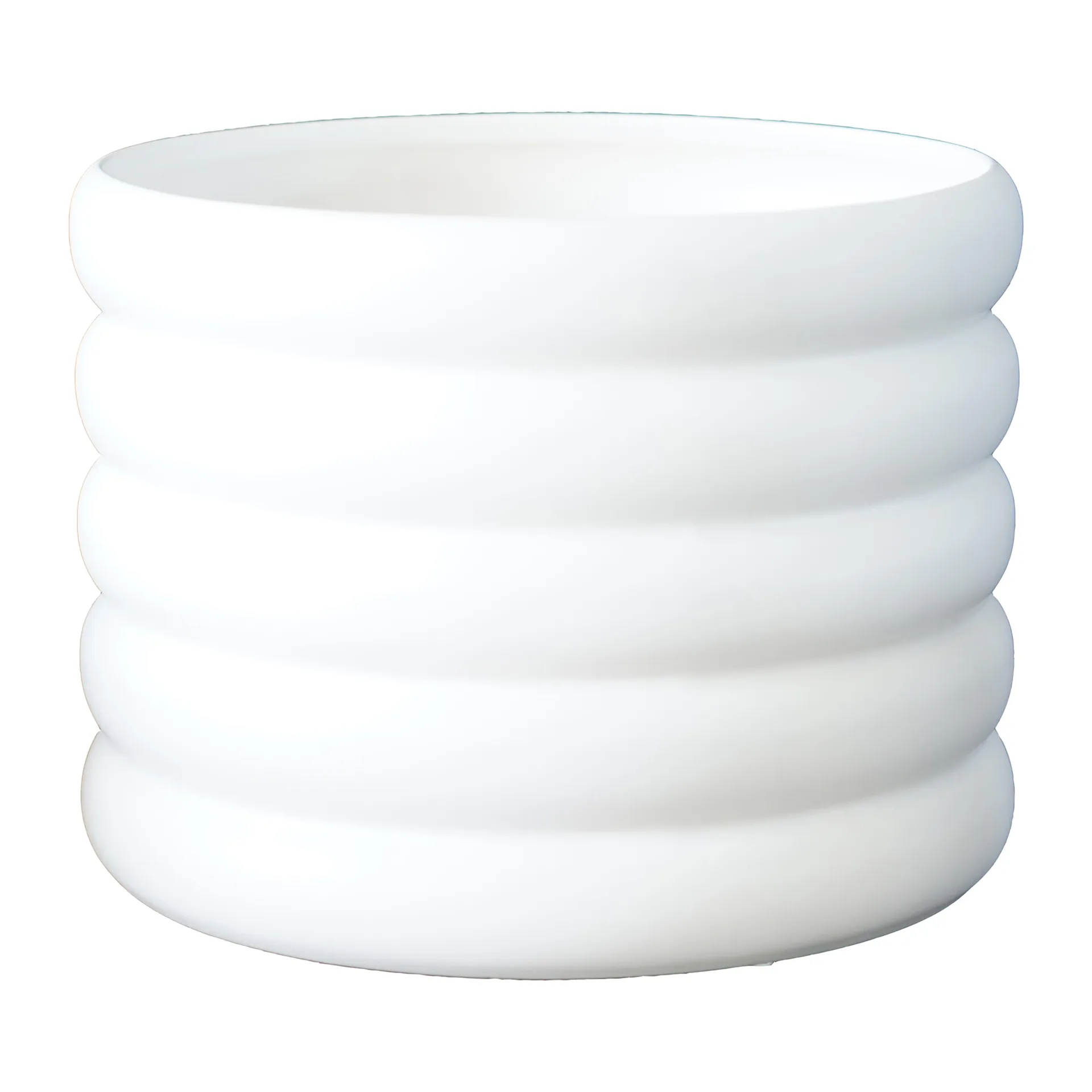 DBKD Mud krukke hvid Stor, Ø 20 cm