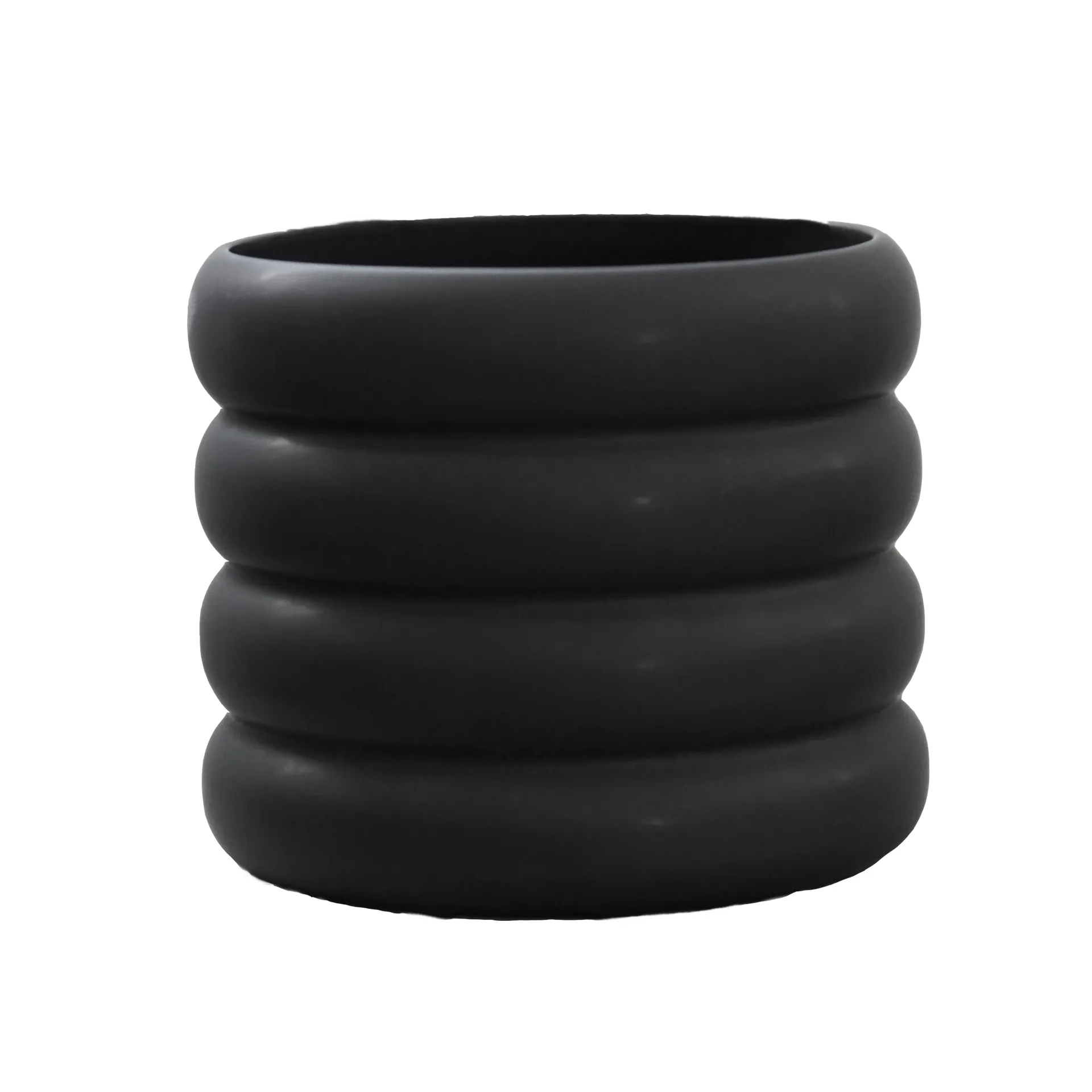 DBKD Mud krukke sort Mellem, Ø 14 cm