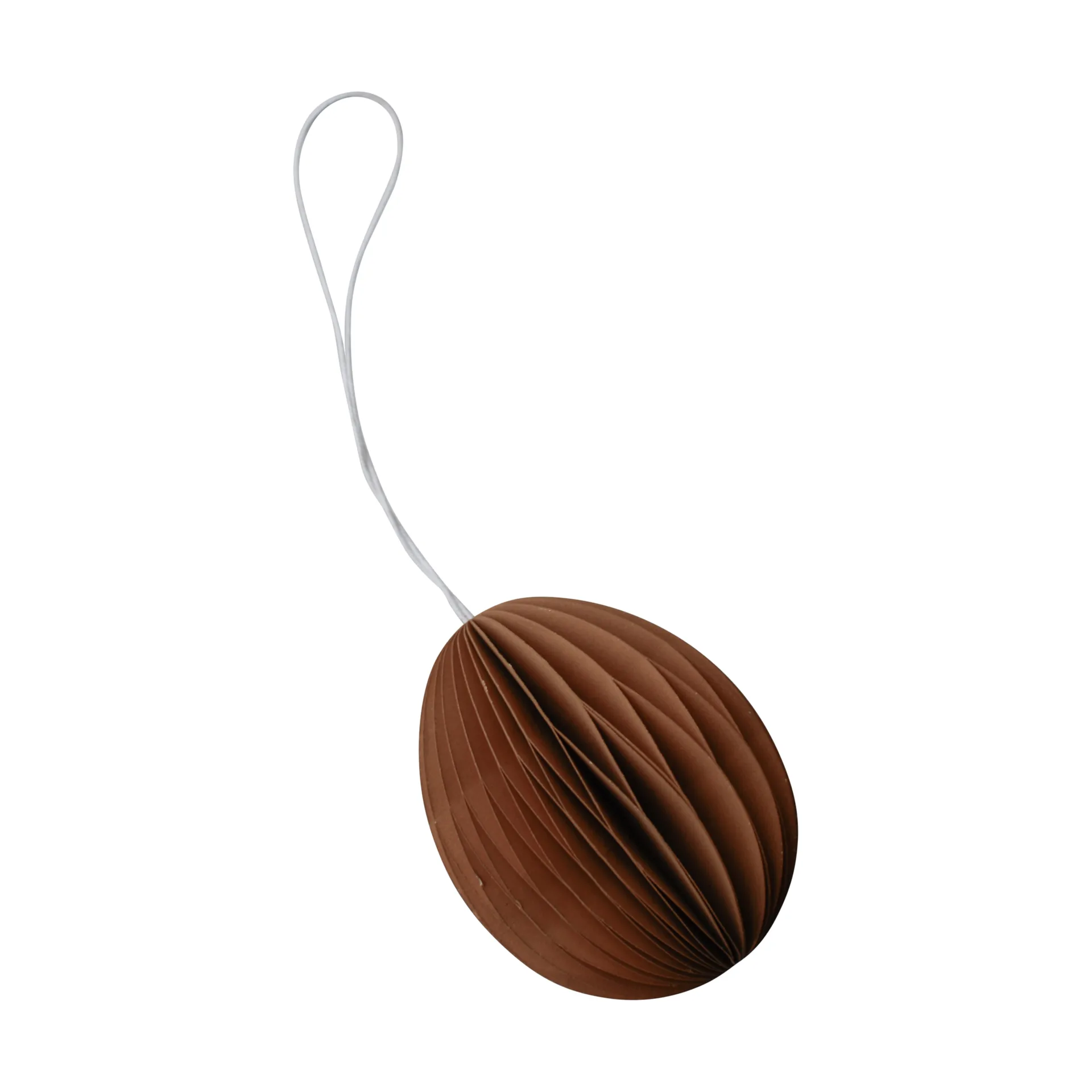 DBKD Ovoid påskeophæng papir 7 cm Terracotta