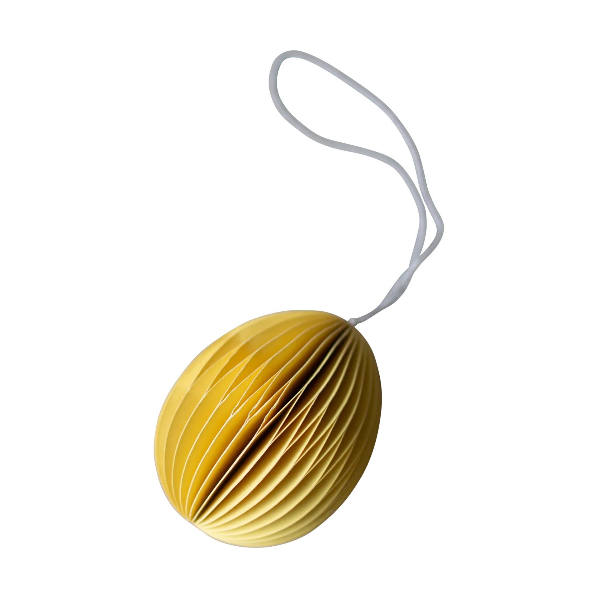 DBKD Ovoid påskeophæng papir 7 cm Yellow