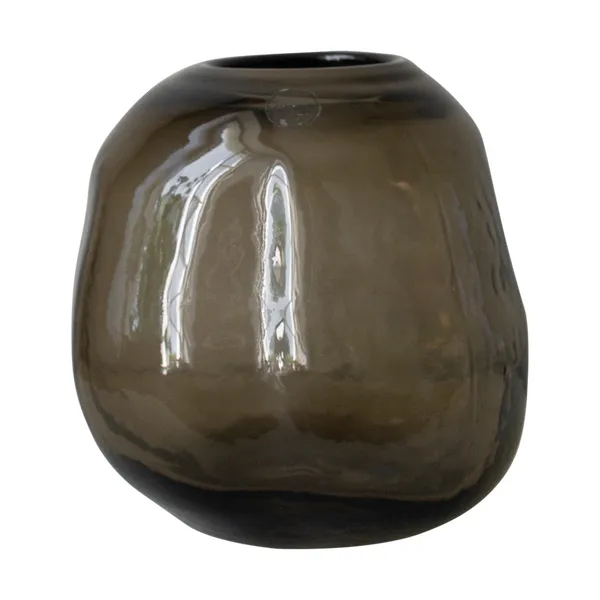 Pebble vas brun, Liten Ø20 cm