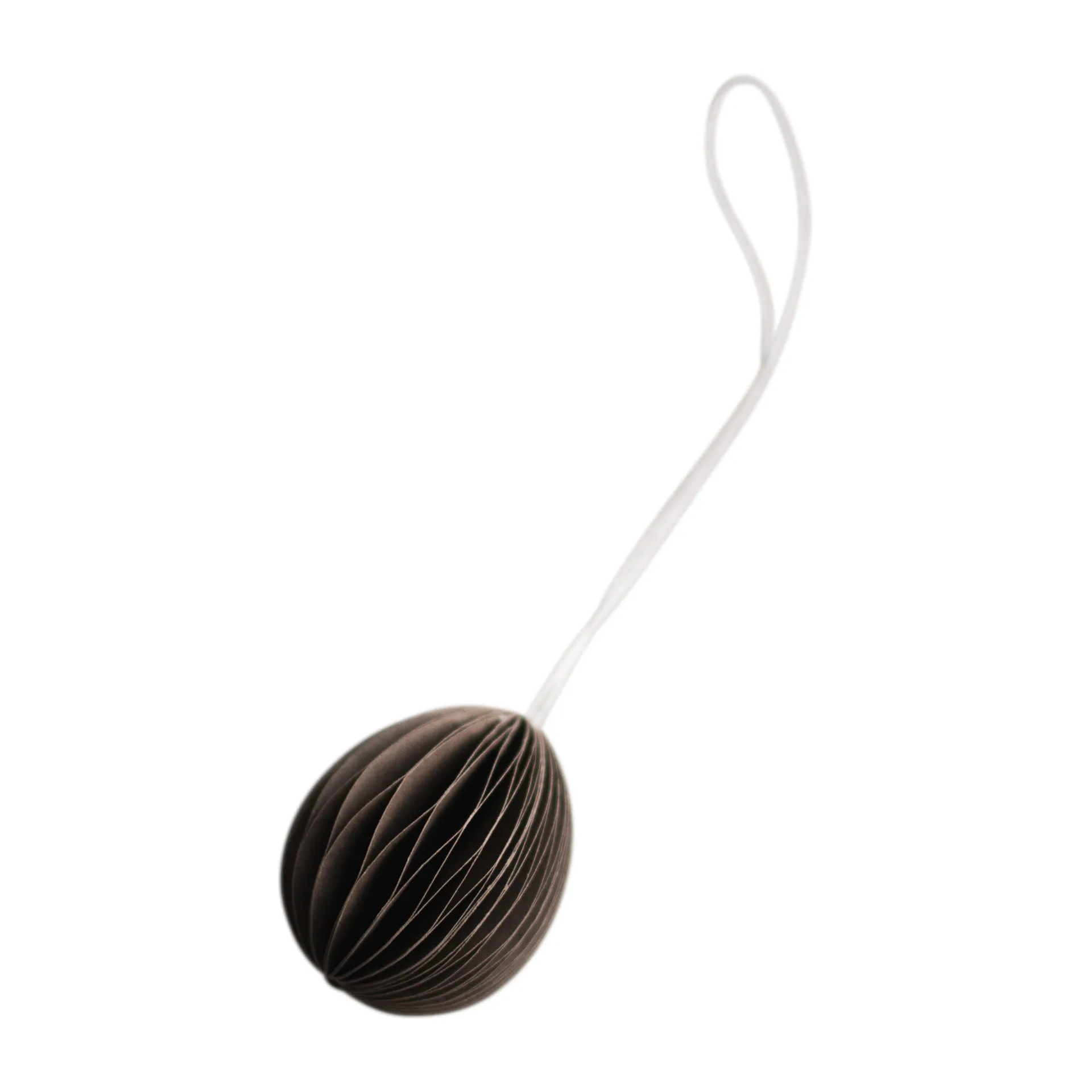 DBKD Pendentif de Pâques Ovoid papier small 4 cm Brown