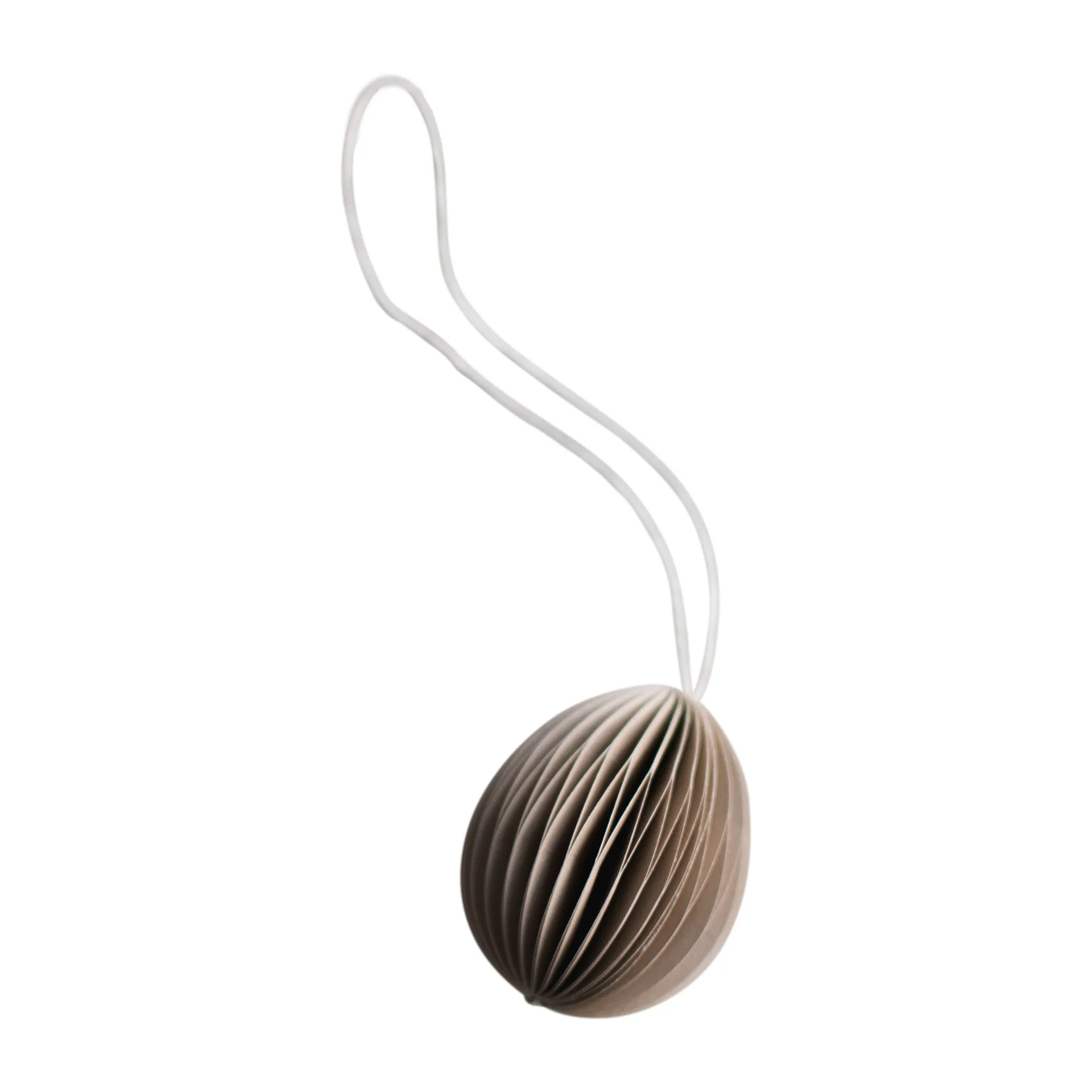 DBKD Pendentif de Pâques Ovoid papier small 4 cm Sand
