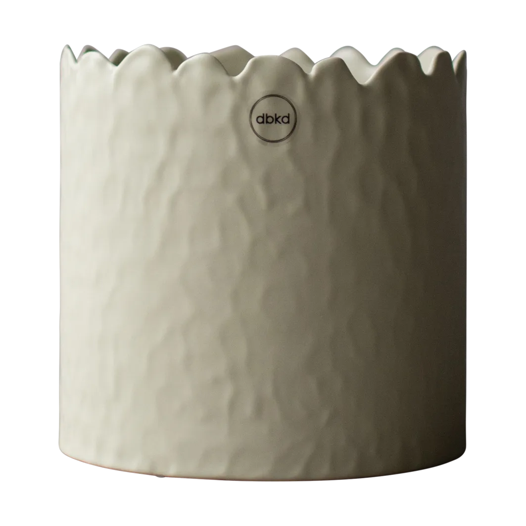 DBKD Pot Flowery Ø Crème