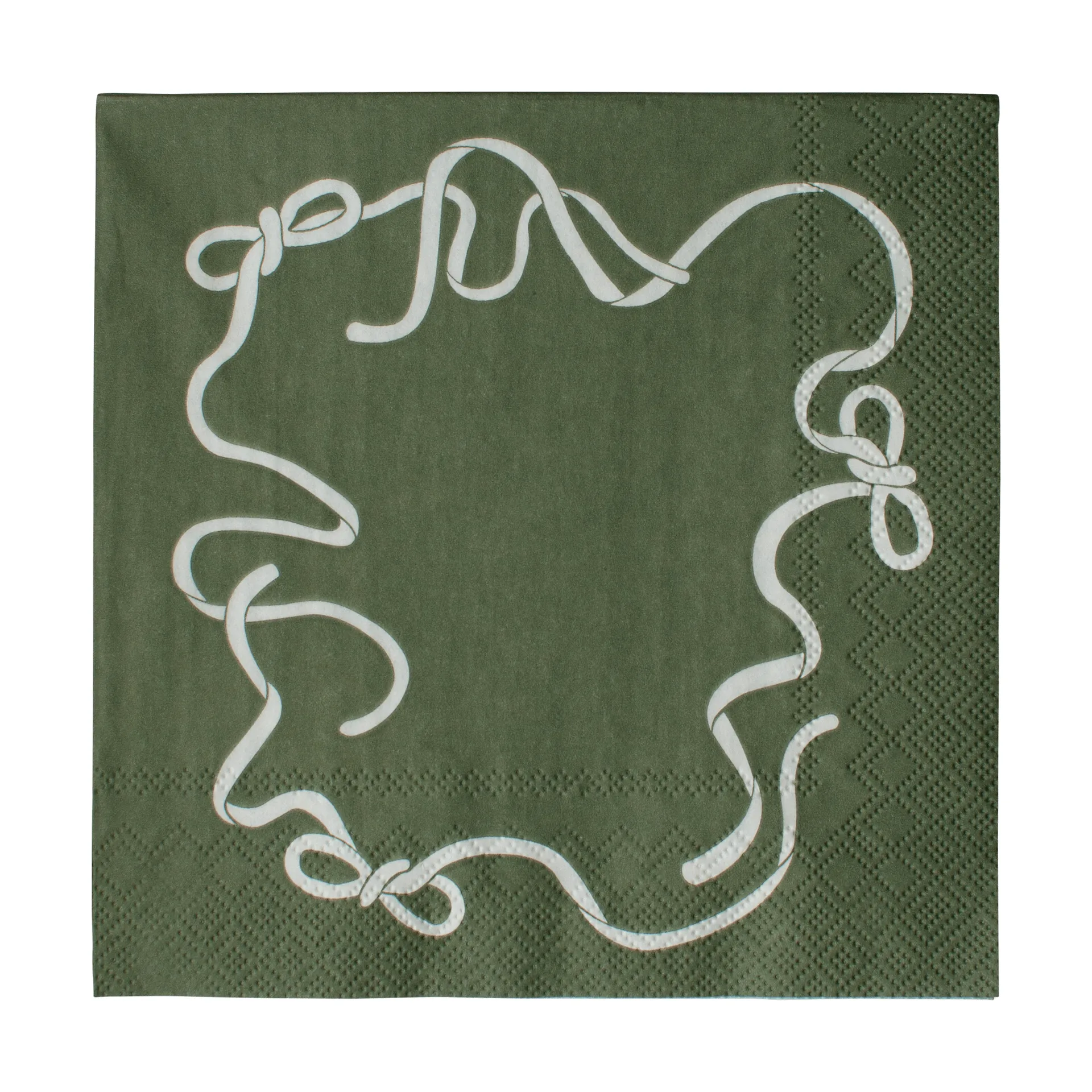 DBKD Serviette en papier Bow cm Lot de 20 Green