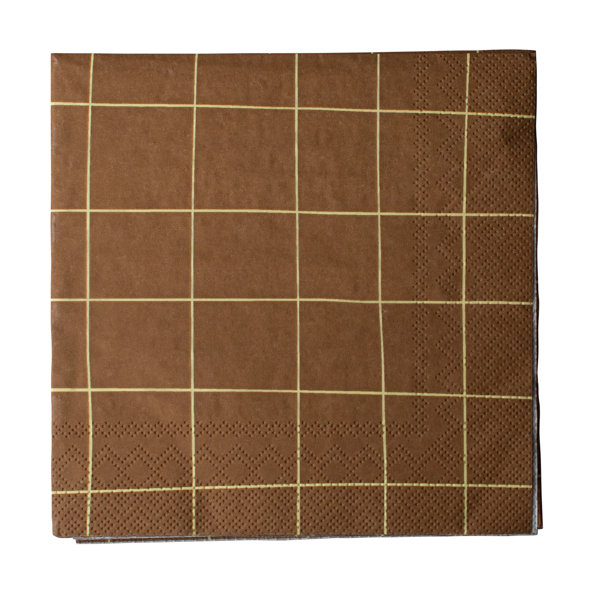 DBKD Serviette en papier carrée cm Lot de 20 Brown