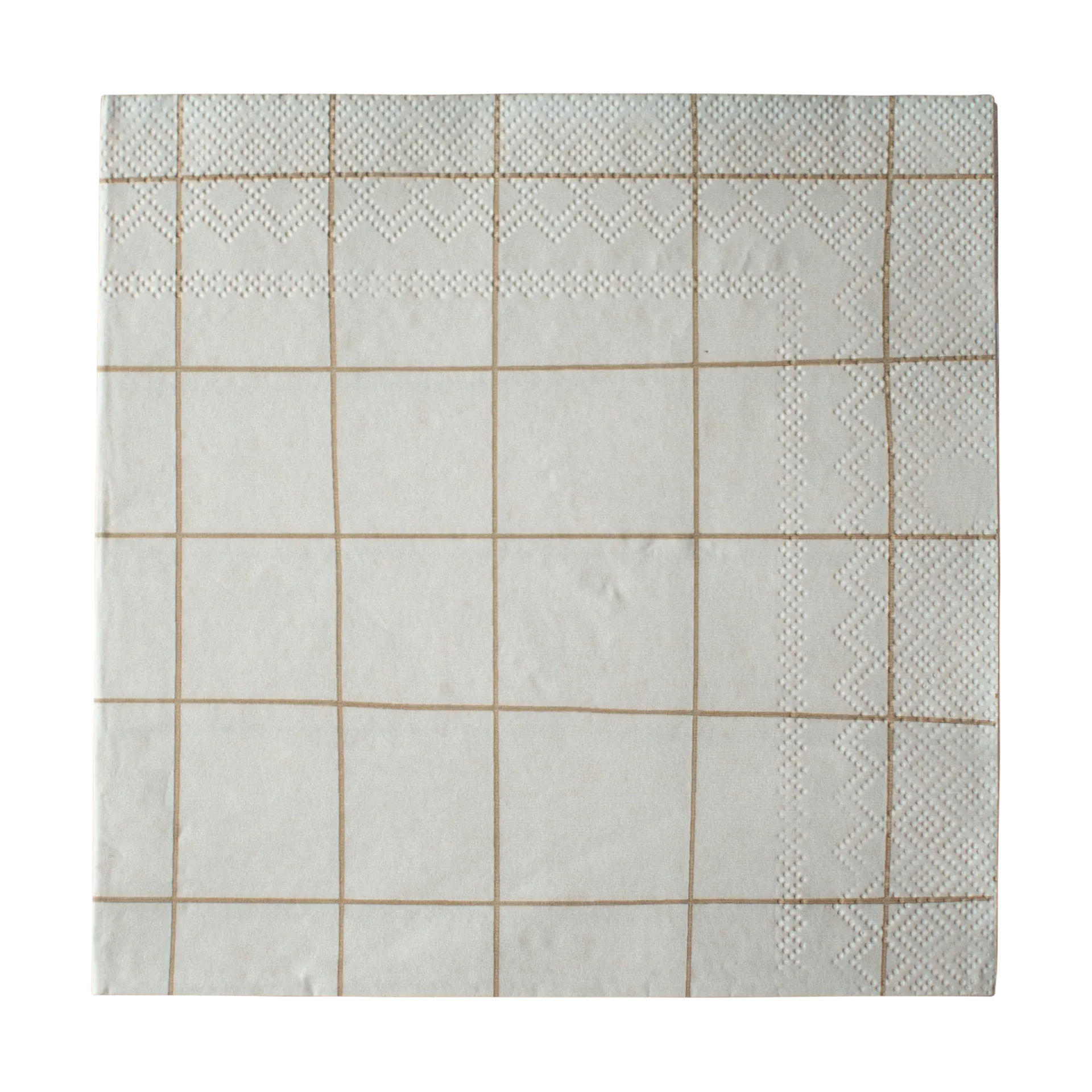 DBKD Square papirserviet 33x33 cm Creme billede