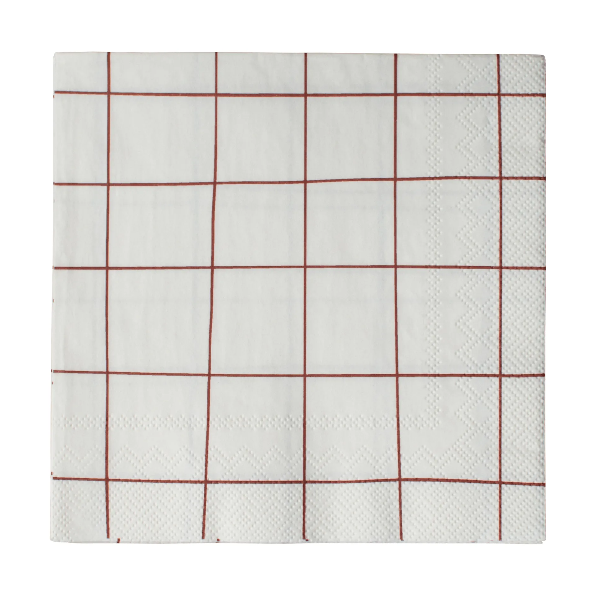 DBKD Square papirserviet 33x33 cm Dark red