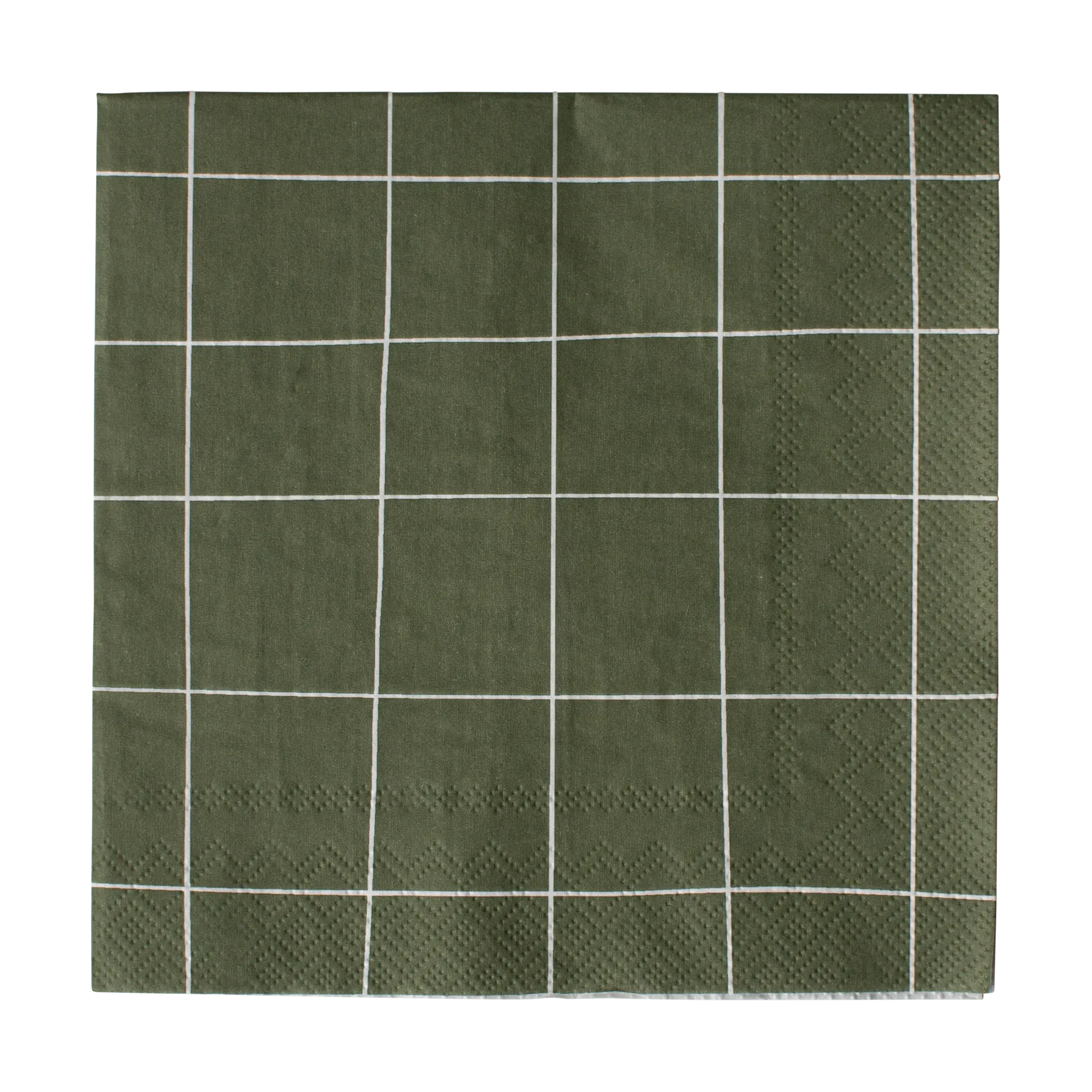 DBKD Square papirserviet 33x33 cm Green billede