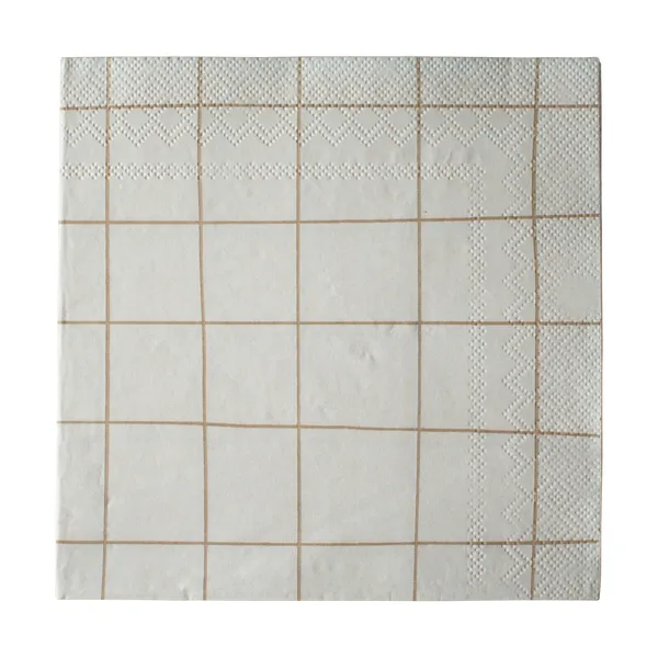 Square pappersservett 33x33 cm 20-pack, Creme