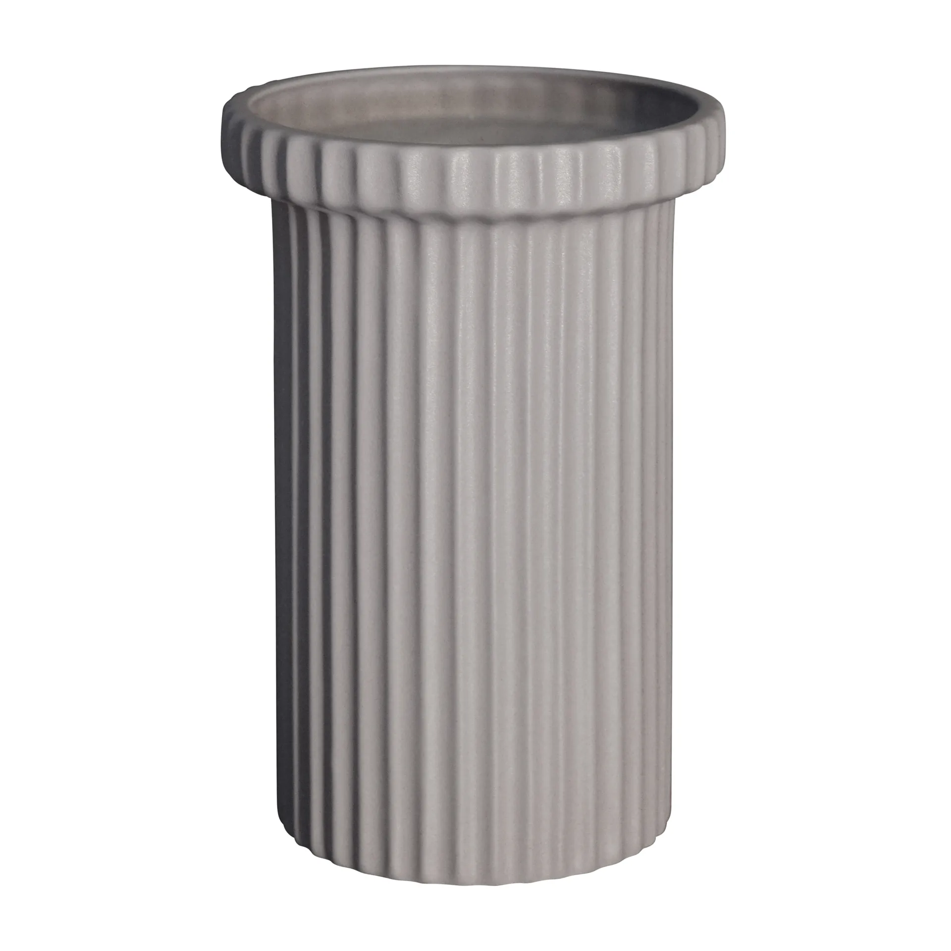 DBKD Stripe kruka stor h22 cm &Oslash;12 cm Sandy mole