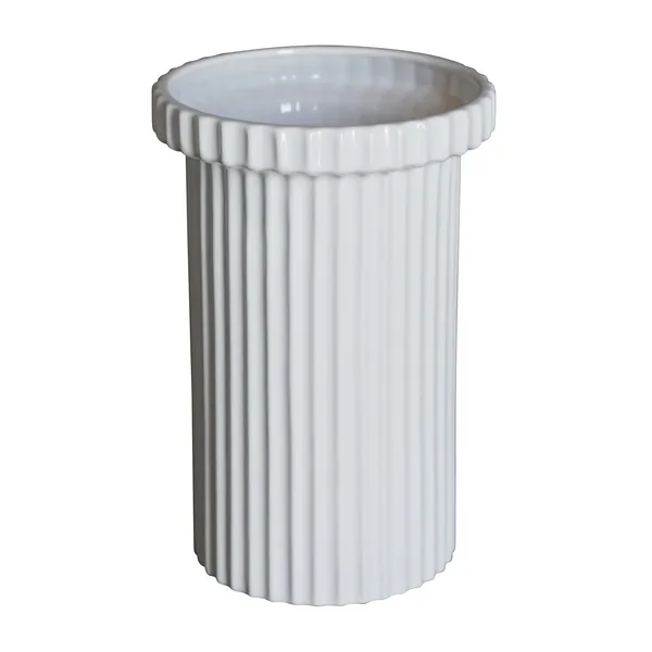 Stripe kruka stor h22 cm Ø12 cm, Shiny
