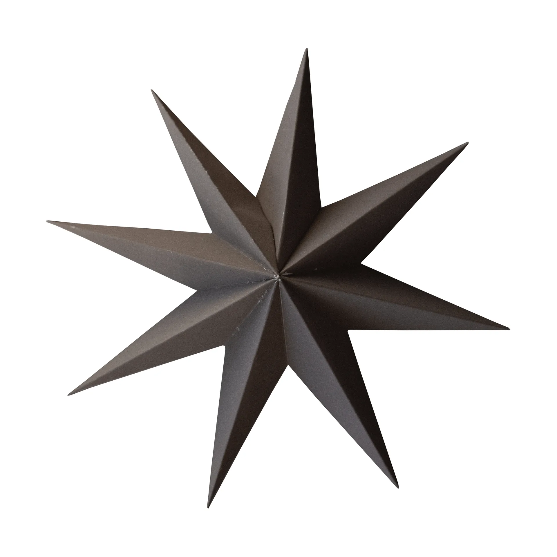 DBKD Suspension décorative Paper winter star Brown, grand, Ø