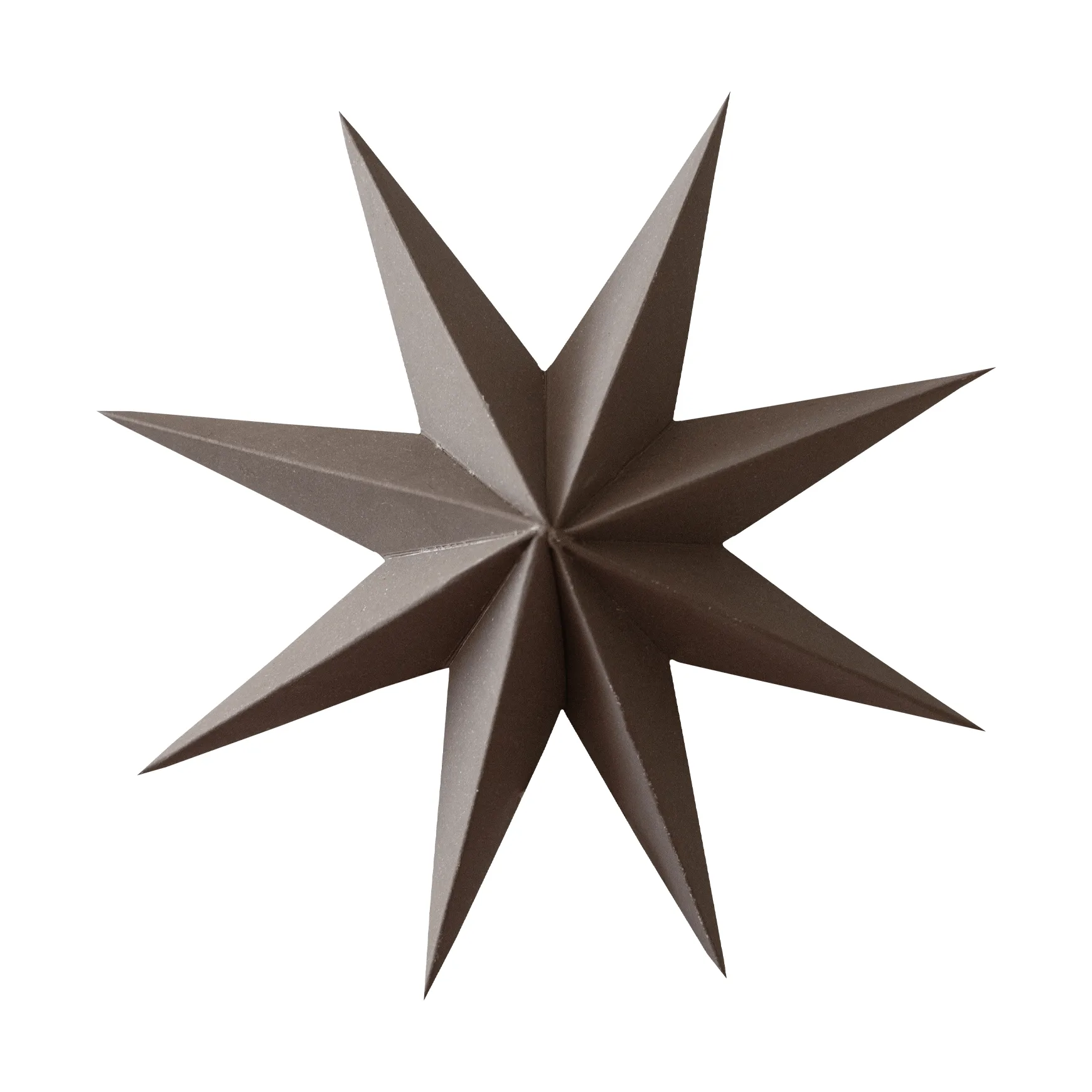 DBKD Suspension décorative Paper winter star Brown, moyen, Ø