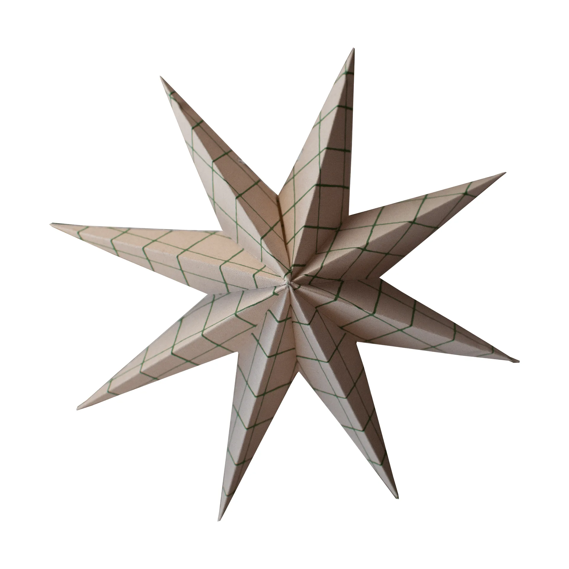 DBKD Suspension décorative Paper winter star Square sand, grand, Ø