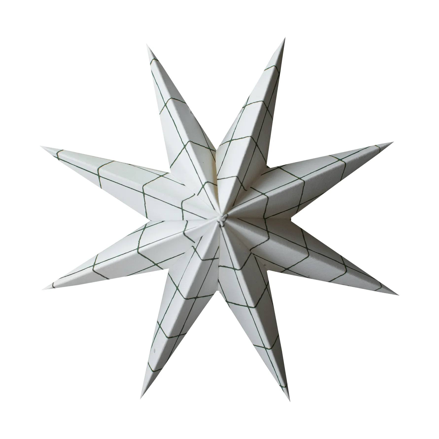 DBKD Suspension décorative Paper winter star Square white, moyen, Ø