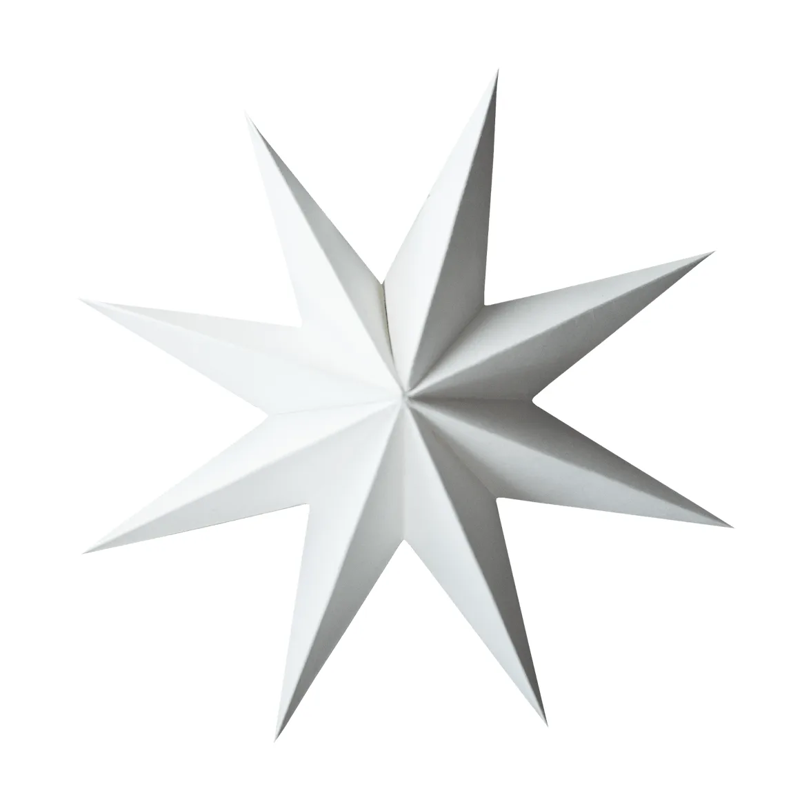 DBKD Suspension décorative Paper winter star White, petit, Ø9 cm