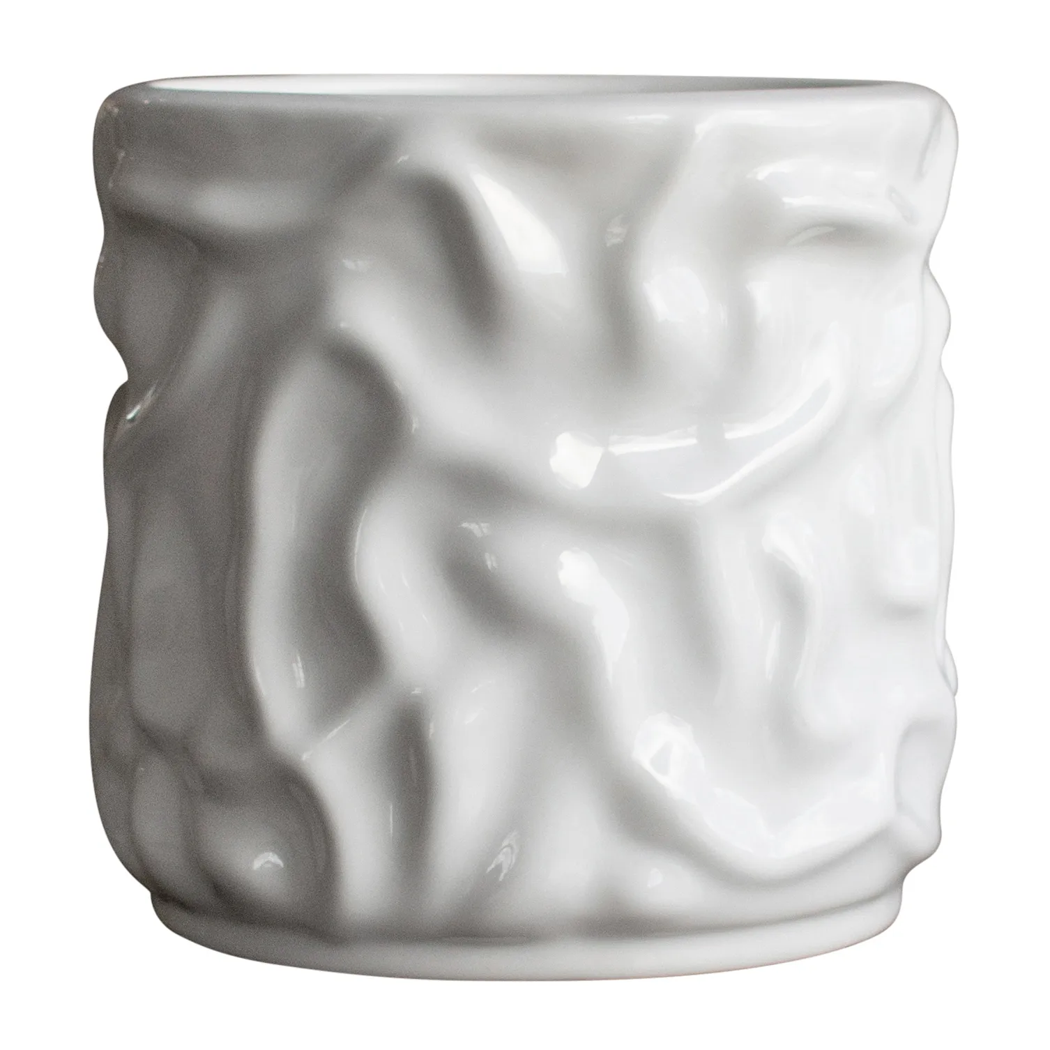 DBKD Swoon krukke/urtepotte Ø15 cm Shiny white