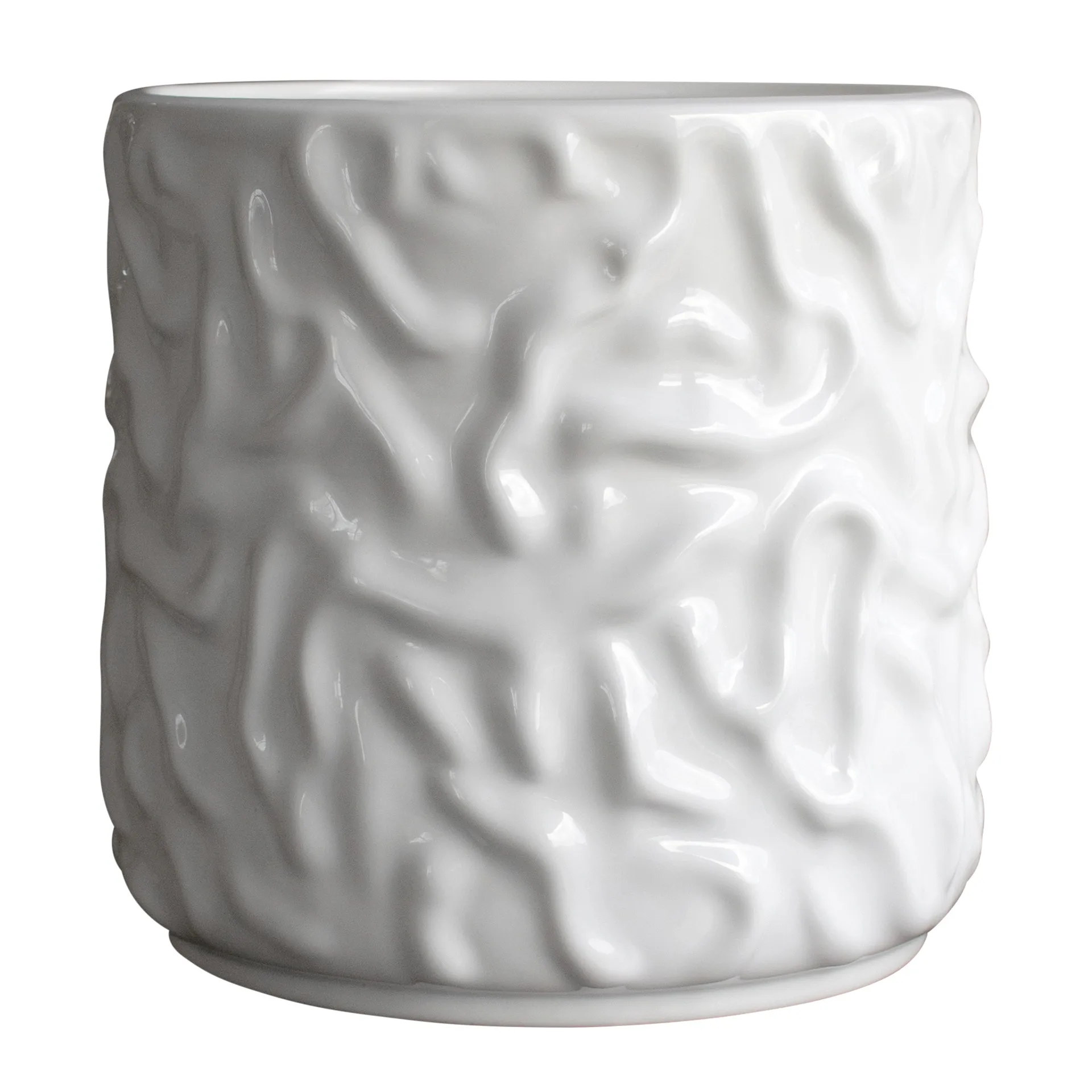 DBKD Swoon krukke/urtepotte Ø23 cm Shiny white