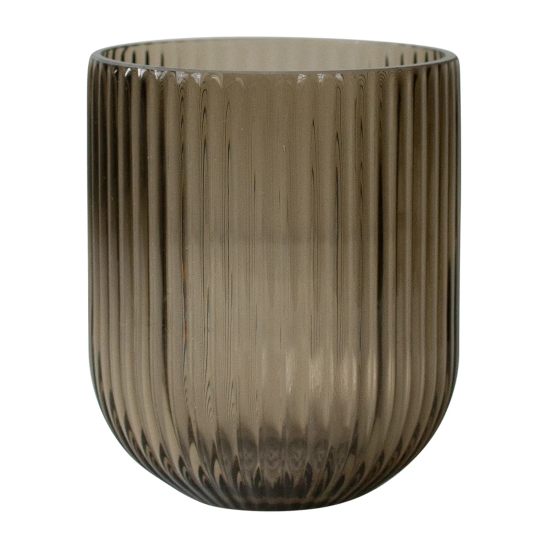 DBKD Vase en verre Simple Stripe brown Small