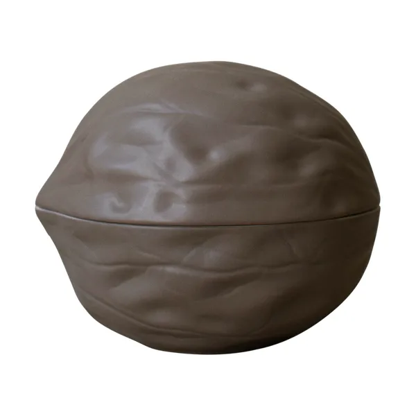Walnut skål med lock, Dust