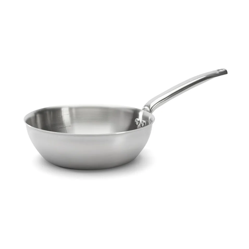 De Buyer Alchimy rundet sauterpande rustfrit stål Ø20 cm