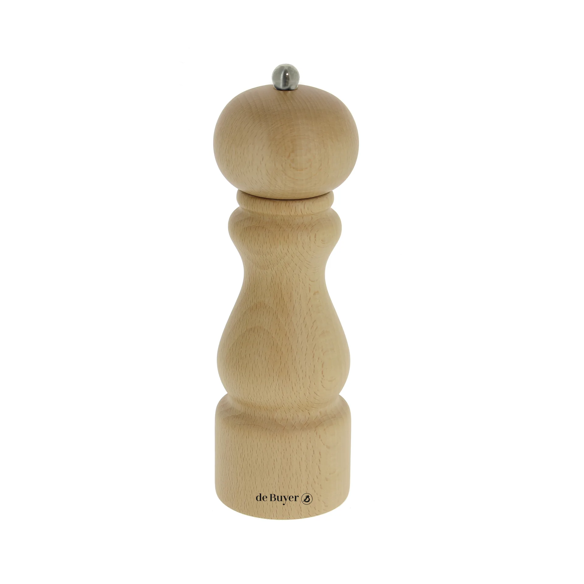 De Buyer Rumba salt- og peberkværn keramisk 20 cm Lysebrun