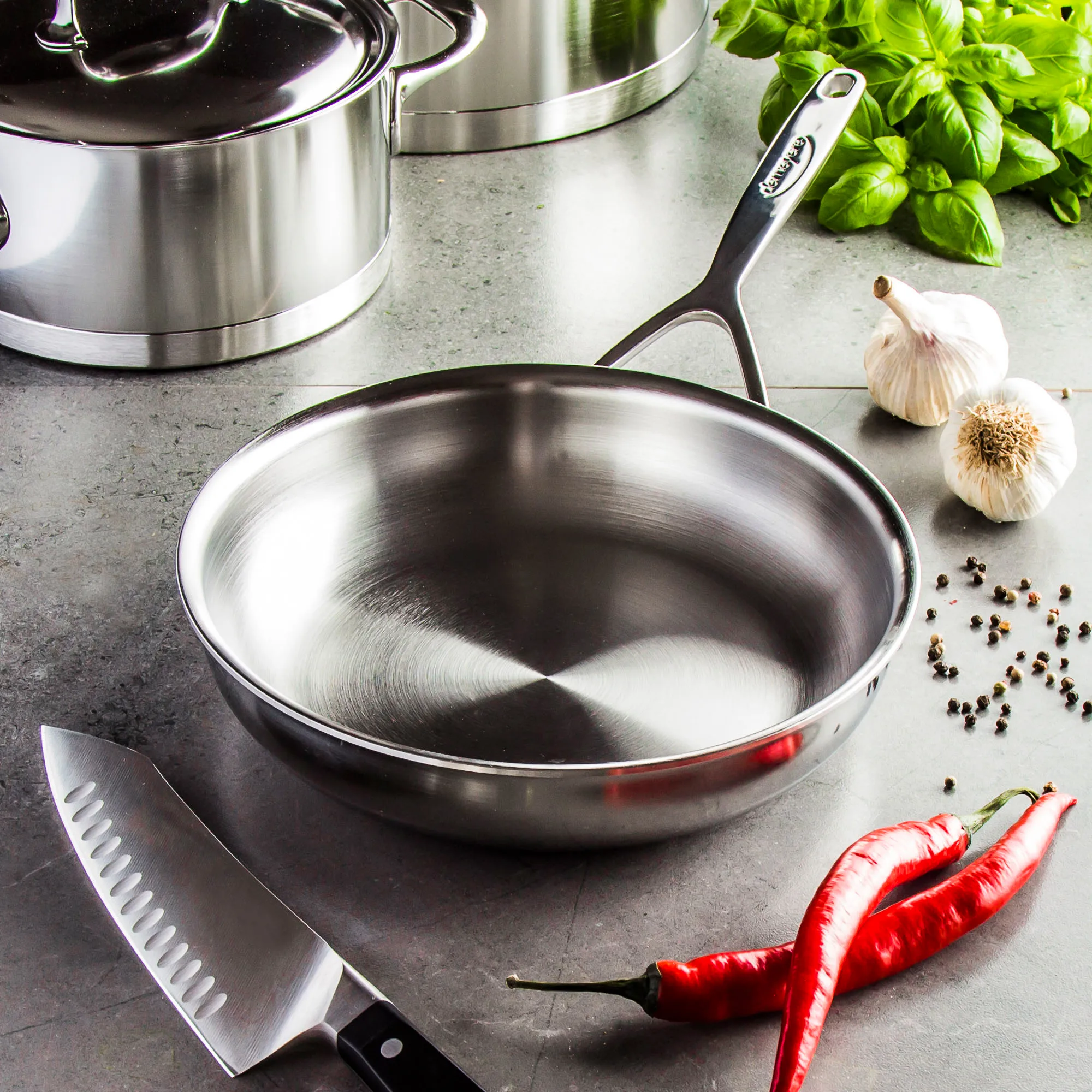 Multiline 7 frying pan stainless steel 7-ply - Demeyere