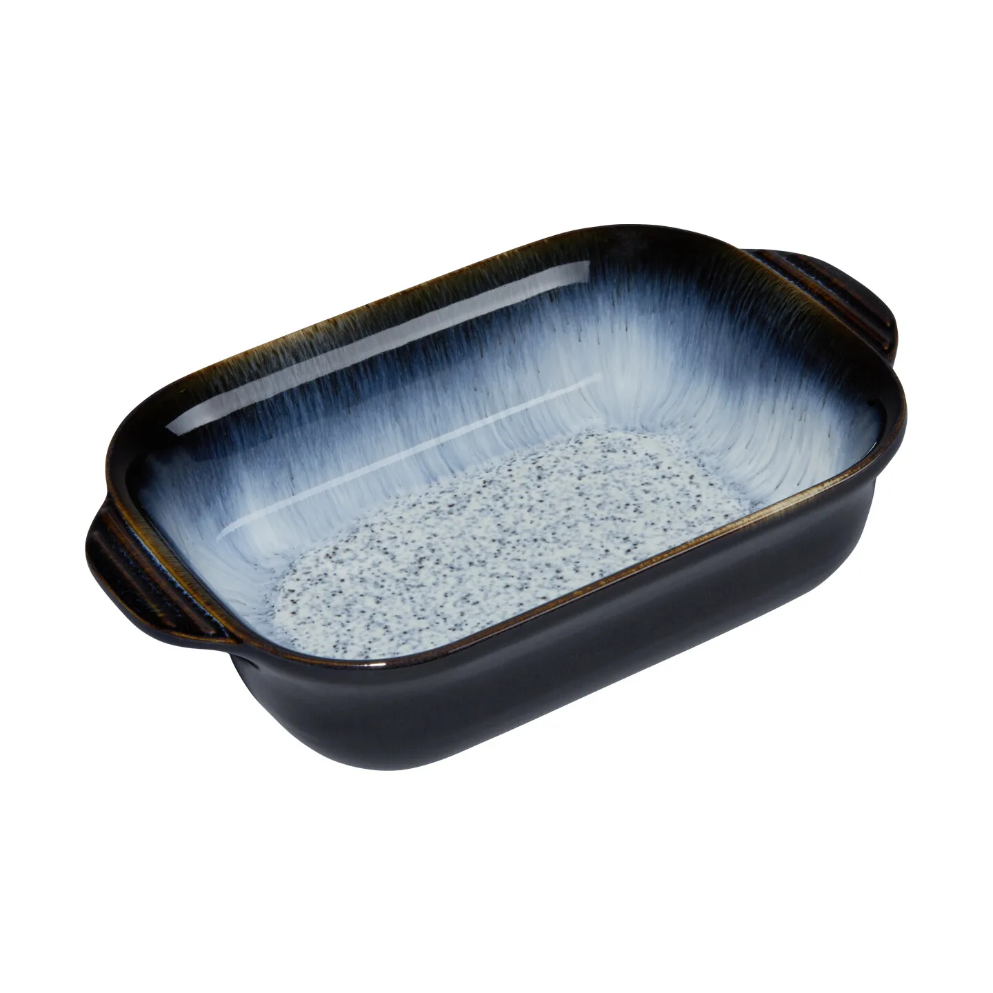 Denby Halo ovnfast fad Sort-blå, small, rektangulær