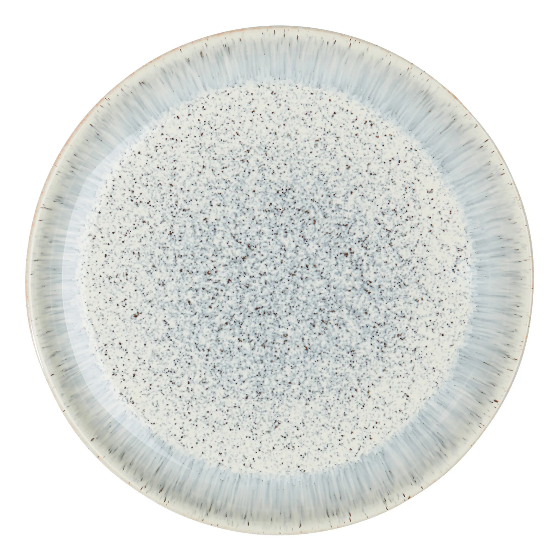 Denby Halo Speckle coupe tallerken 26 cm Grå/Brun