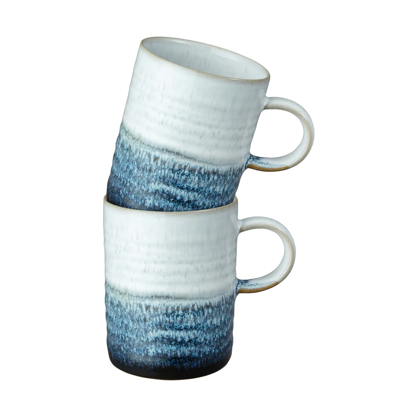Denby Kiln blue ridged krus 2-pak 41 cl