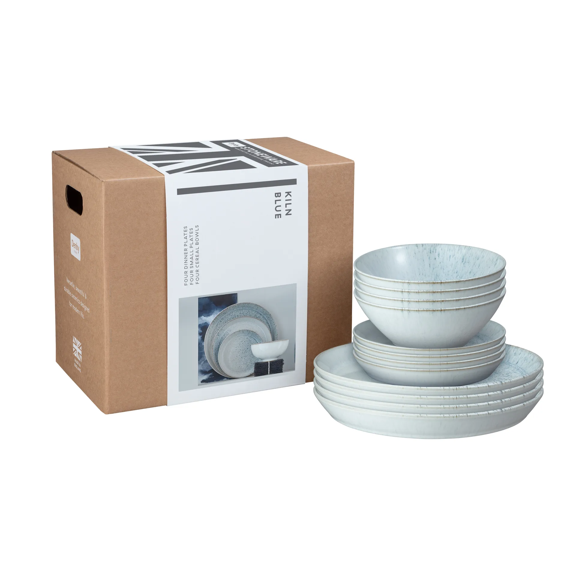 Denby Kiln blue servisset 12 delar