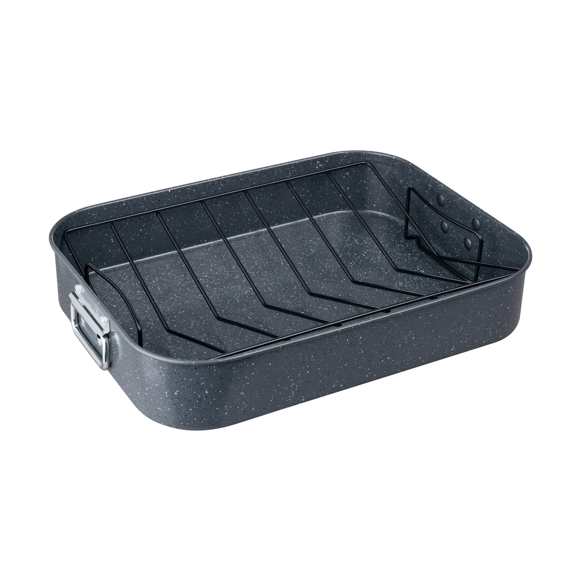 Denby Quantanium Finish bradepande Grå, med gitter, 41,6x31,8 cm
