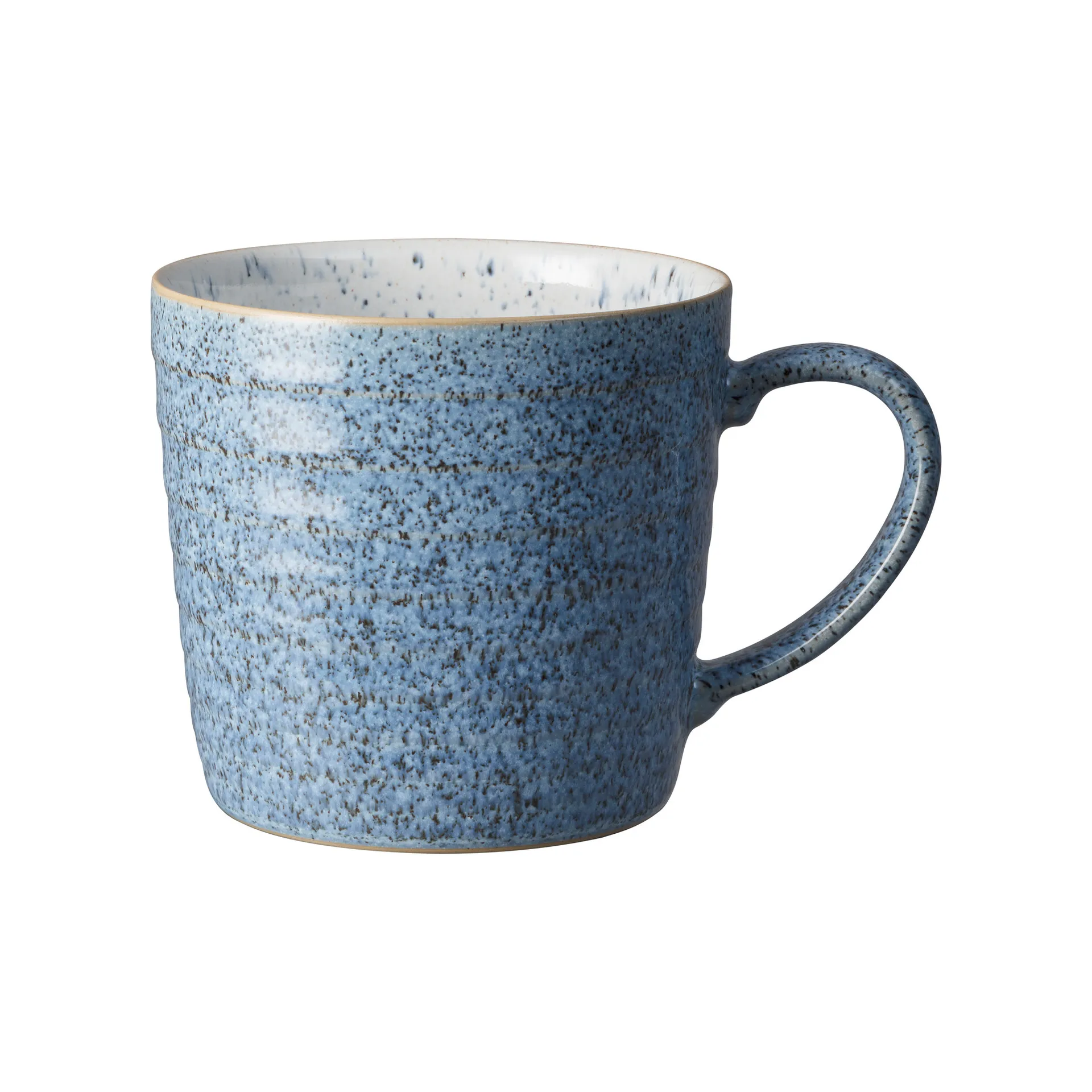 Denby Studio Blue r&auml;fflad mugg 40 cl Flint-chalk